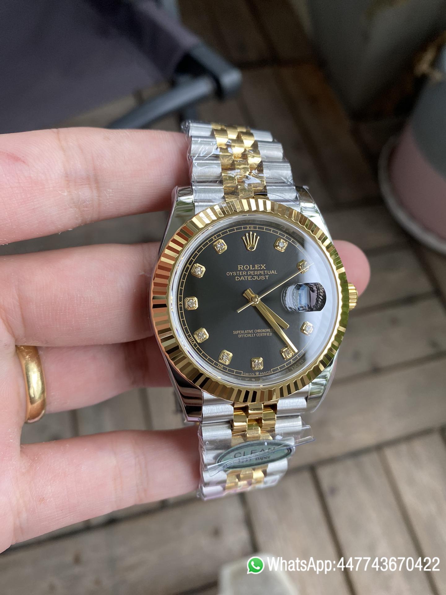 Victory Factory Watch Datejust 36 126233 Black Dial Diamond Hour Markers Yellow Gold Bezel Two Tone Jubilee Bracelet 3235 Caliber 04 Clean Factory Watch Datejust 36 126233 Black Dial Diamond Hour Markers Yellow Gold Bezel Two Tone Jubilee Bracelet 3235 Caliber 04