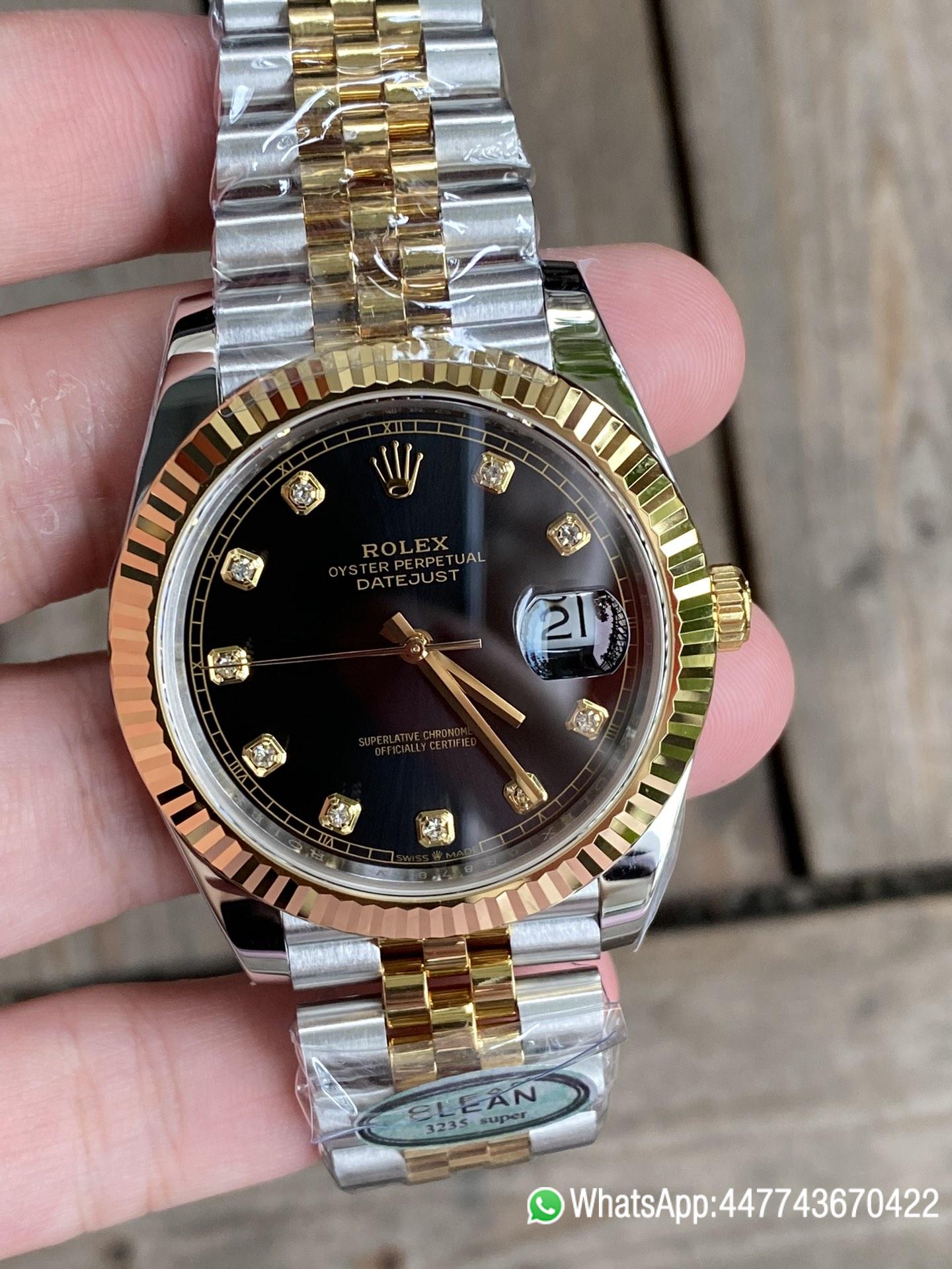 Victory Factory Watch Datejust 36 126233 Black Dial Diamond Hour Markers Yellow Gold Bezel Two Tone Jubilee Bracelet 3235 Caliber 12 Clean Factory Watch Datejust 36 126233 Black Dial Diamond Hour Markers Yellow Gold Bezel Two Tone Jubilee Bracelet 3235 Caliber 12