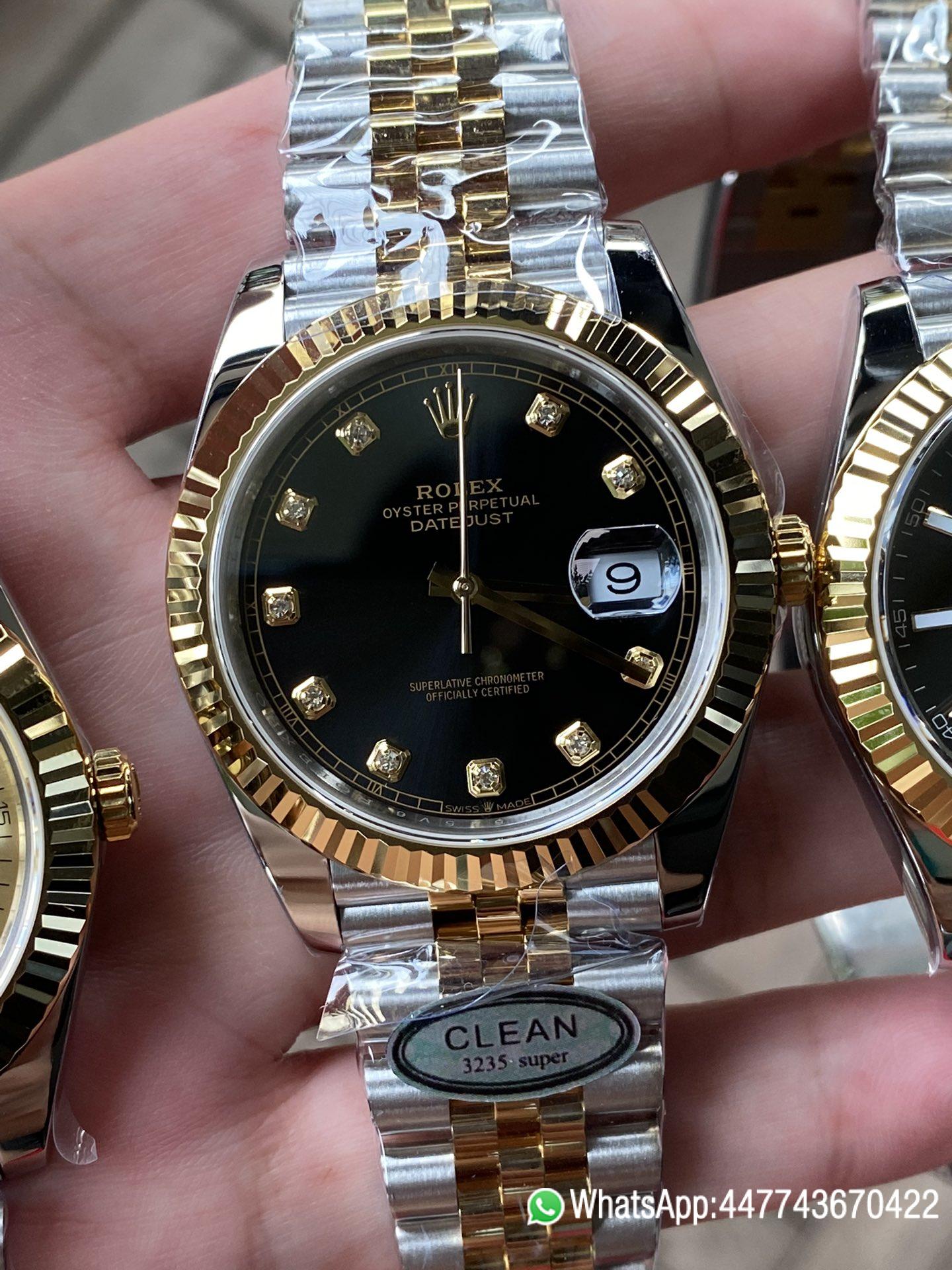 Victory Factory Watch Datejust 36 126233 Black Dial Diamond Hour Markers Yellow Gold Bezel Two Tone Jubilee Bracelet 3235 Caliber 13 Clean Factory Watch Datejust 36 126233 Black Dial Diamond Hour Markers Yellow Gold Bezel Two Tone Jubilee Bracelet 3235 Caliber 13