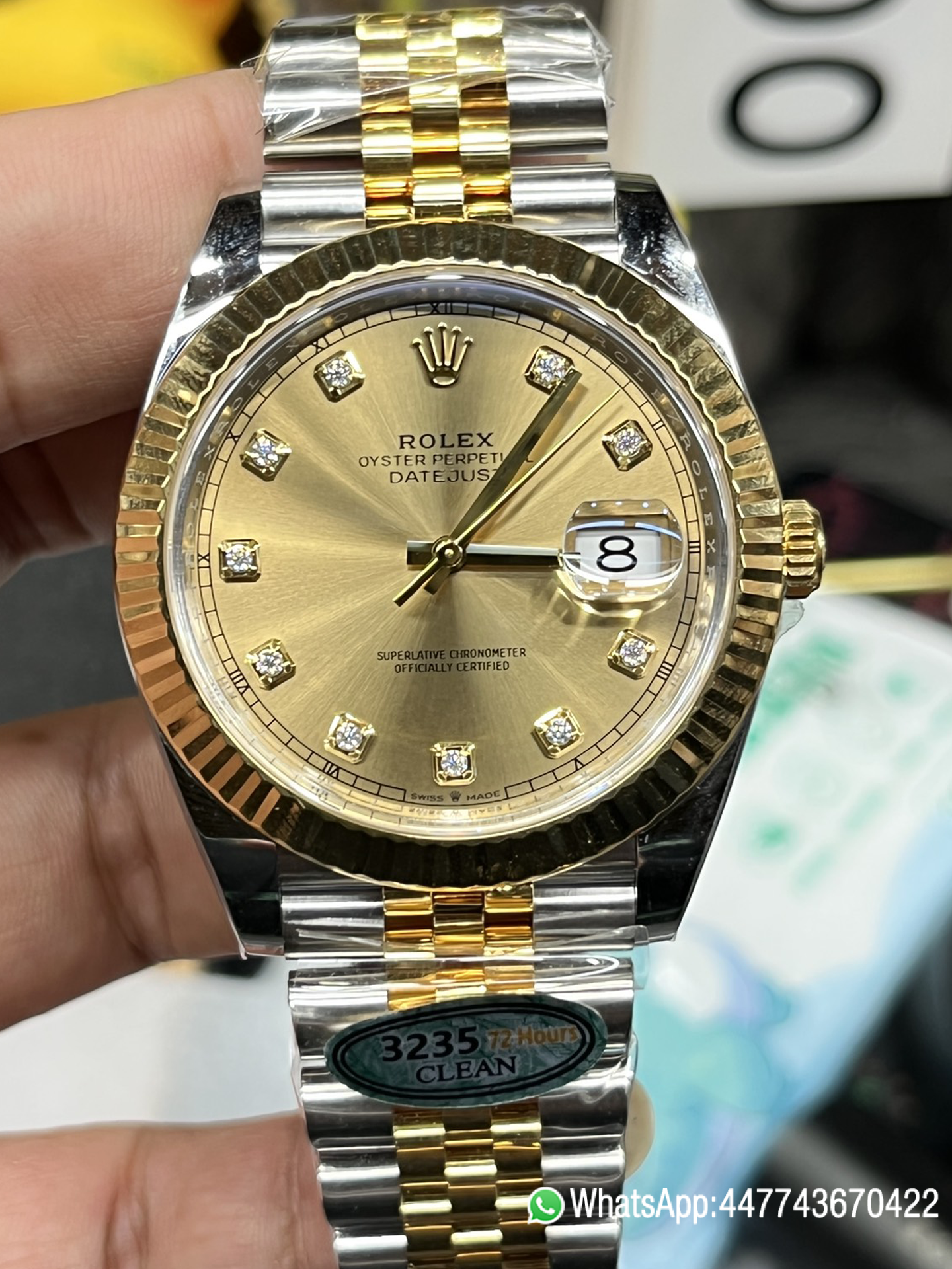 Victory Factory Watch Datejust 36 126233 Yellow Gold Dial Bezel Diamonds Hour Markers Two Tone Jubilee Bracelet 3235 Caliber 00 Clean Factory Watch Datejust 36 126233 Yellow Gold Dial Bezel Diamonds Hour Markers Two Tone Jubilee Bracelet 3235 Caliber 00