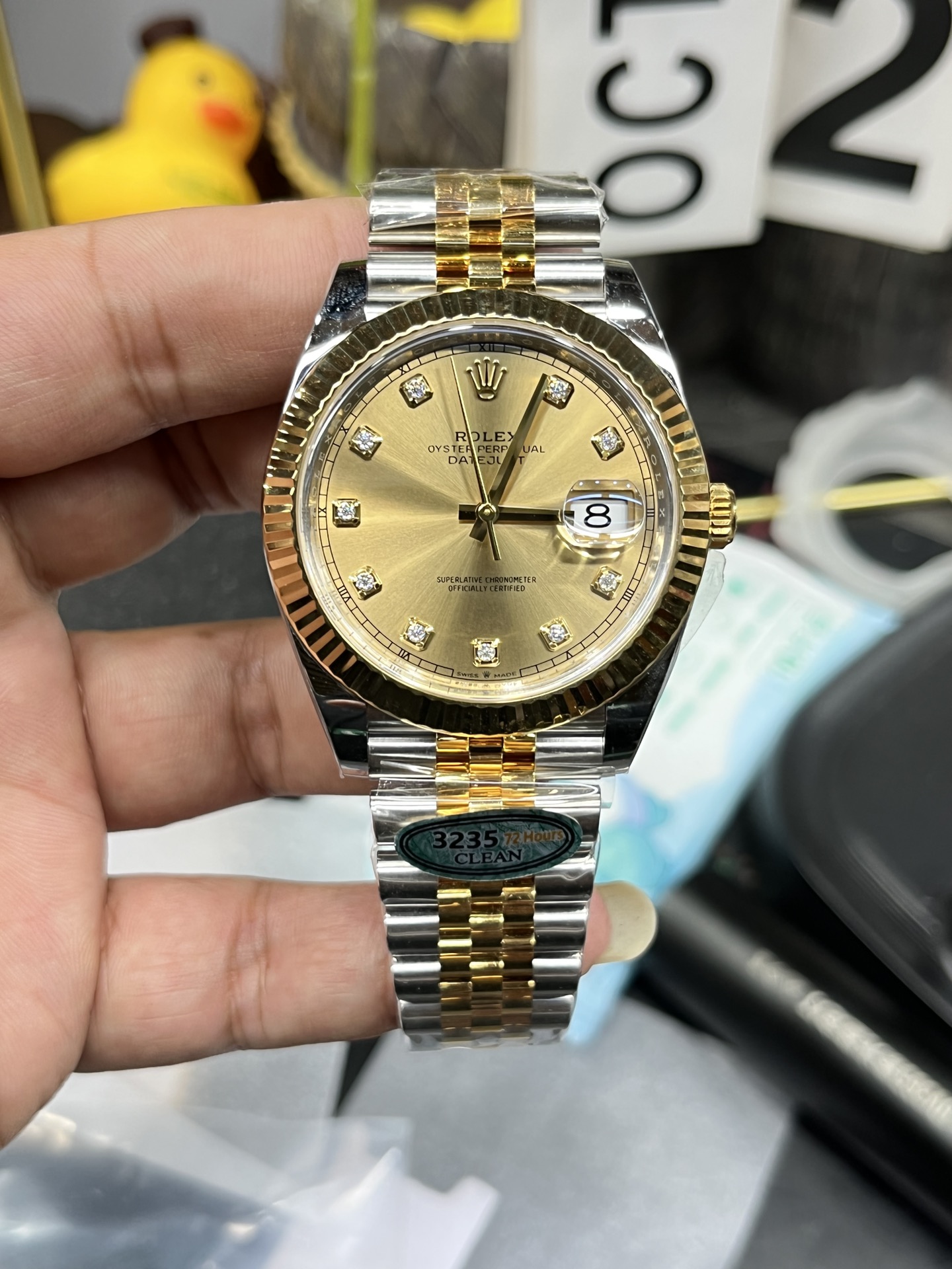 Victory Factory Watch Datejust 36 126233 Yellow Gold Dial Bezel Diamonds Hour Markers Two Tone Jubilee Bracelet 3235 Caliber 04 Clean Factory Watch Datejust 36 126233 Yellow Gold Dial Bezel Diamonds Hour Markers Two Tone Jubilee Bracelet 3235 Caliber 04