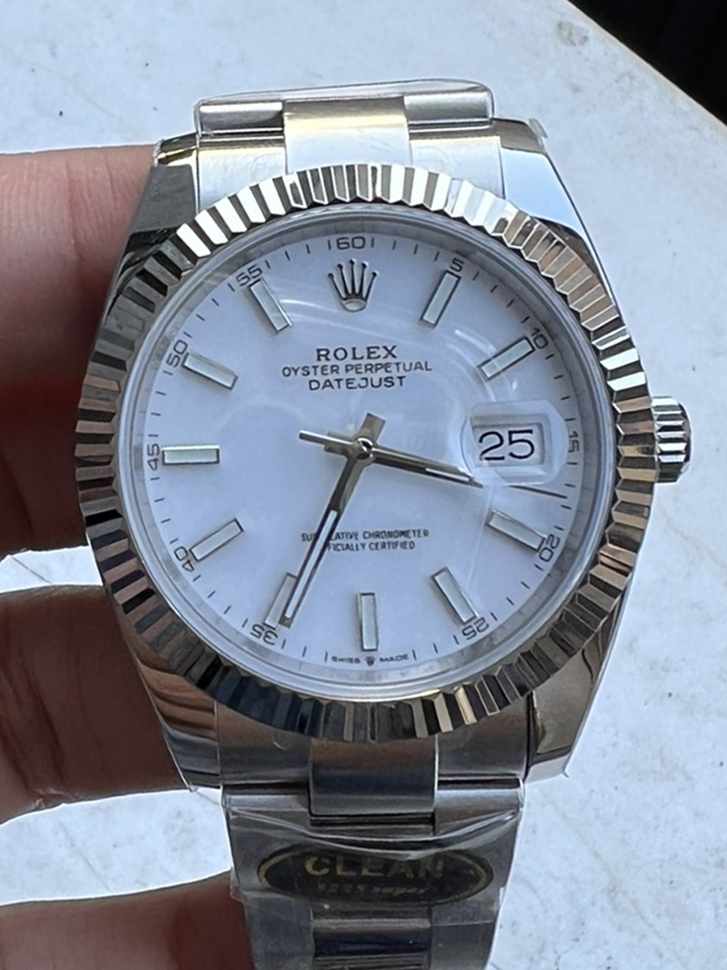 Victory Factory Watch Rolex Datejust 41 126334 White Dial Luminous Hour Markers Oyster Bracelet SH3235 Movement 72 Hours Power Reserve 00 Clean Factory Watch Rolex Datejust 41 126334 White Dial Luminous Hour Markers Oyster Bracelet SH3235 Movement 72 Hours Power Reserve 00