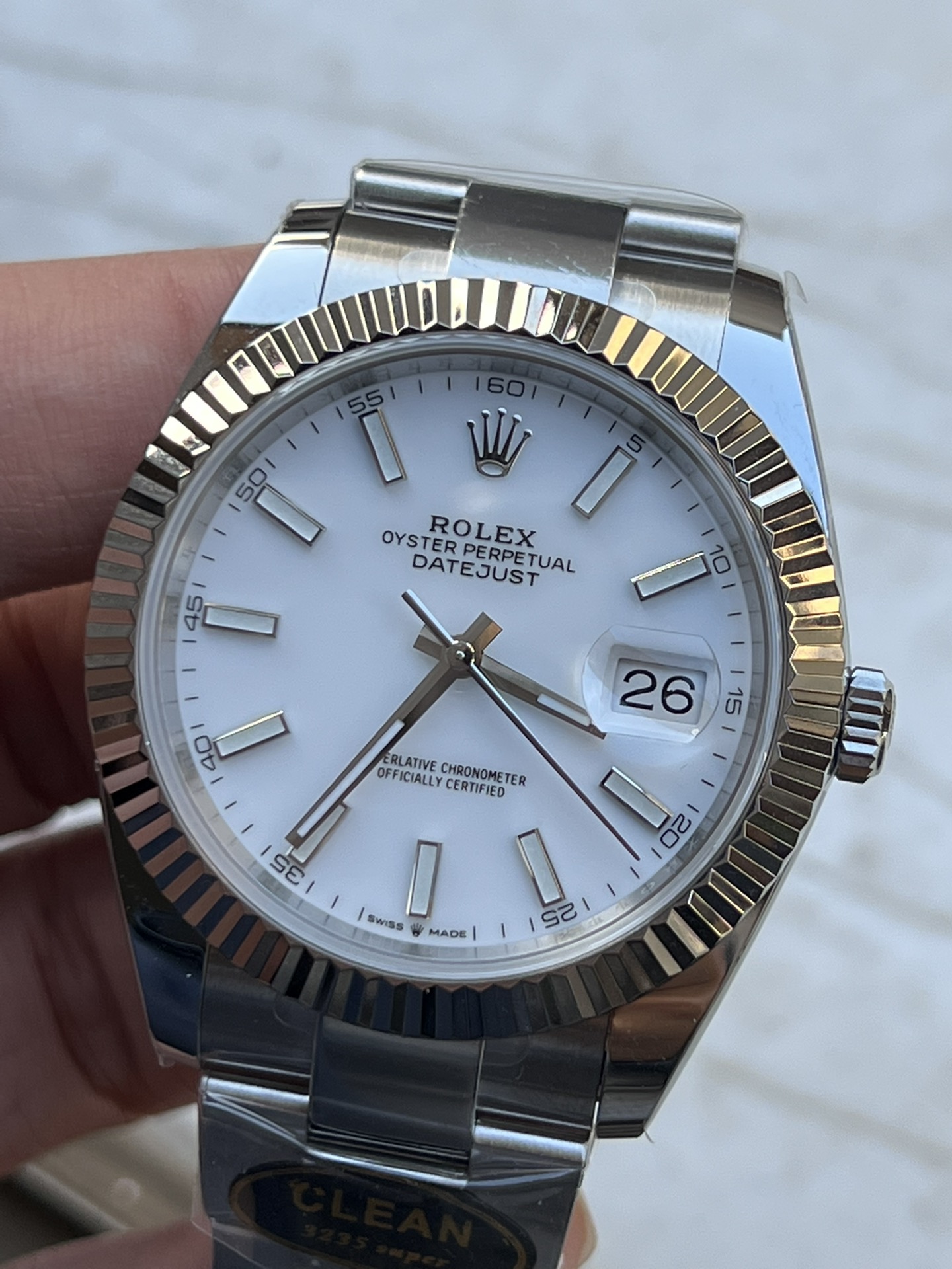 Victory Factory Watch Rolex Datejust 41 126334 White Dial Luminous Hour Markers Oyster Bracelet SH3235 Movement 72 Hours Power Reserve 03 Clean Factory Watch Rolex Datejust 41 126334 White Dial Luminous Hour Markers Oyster Bracelet SH3235 Movement 72 Hours Power Reserve 03