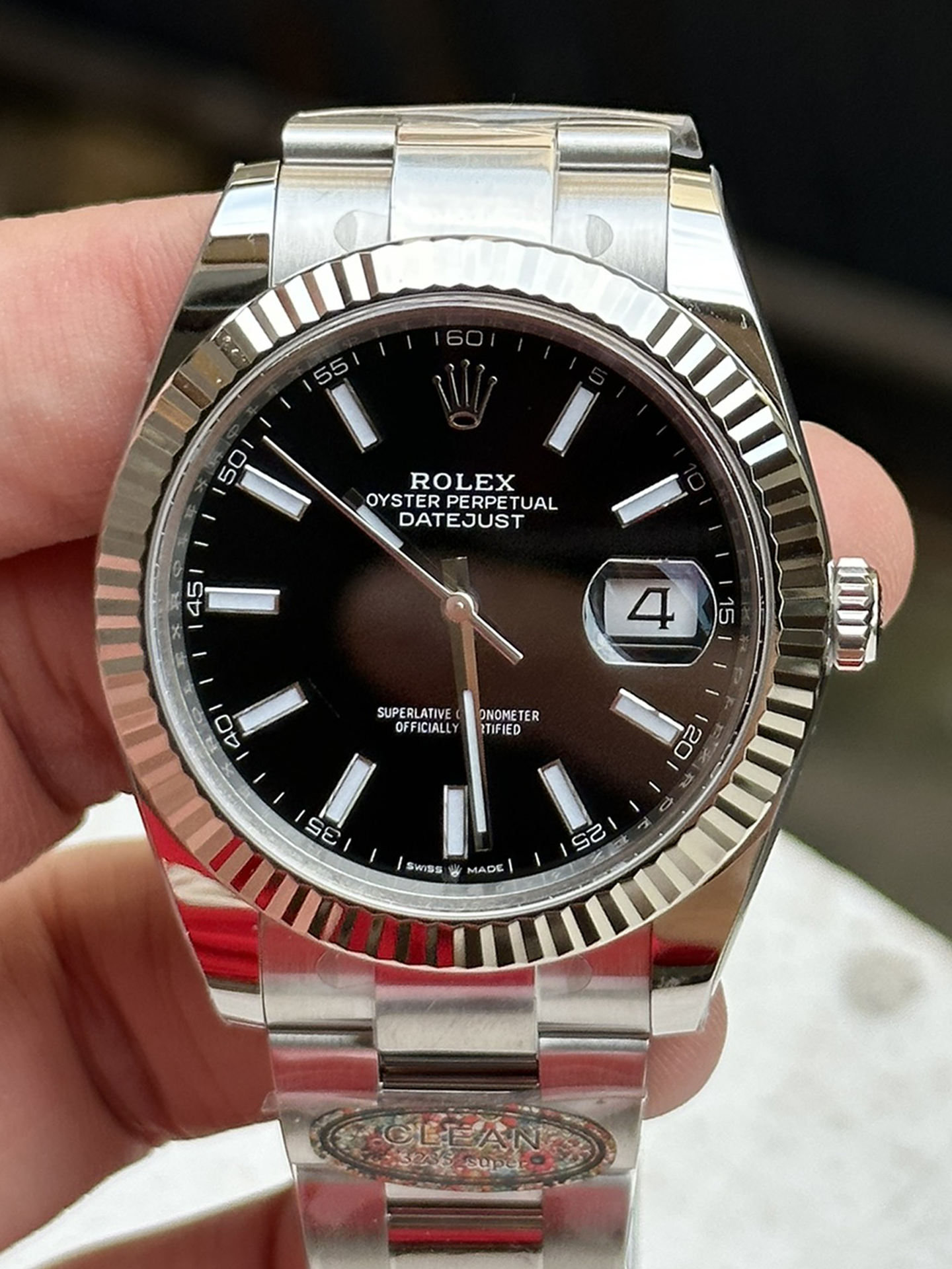 Victory Factory Watch Rolex Datejust 41mm 126334 Black Dial Fluted Bezel Luminous Hour Markers Oyster Bracelet SH3235 Movement 00 Clean Factory Watch Rolex Datejust 41mm 126334 Black Dial Fluted Bezel Luminous Hour Markers Oyster Bracelet SH3235 Movement 00