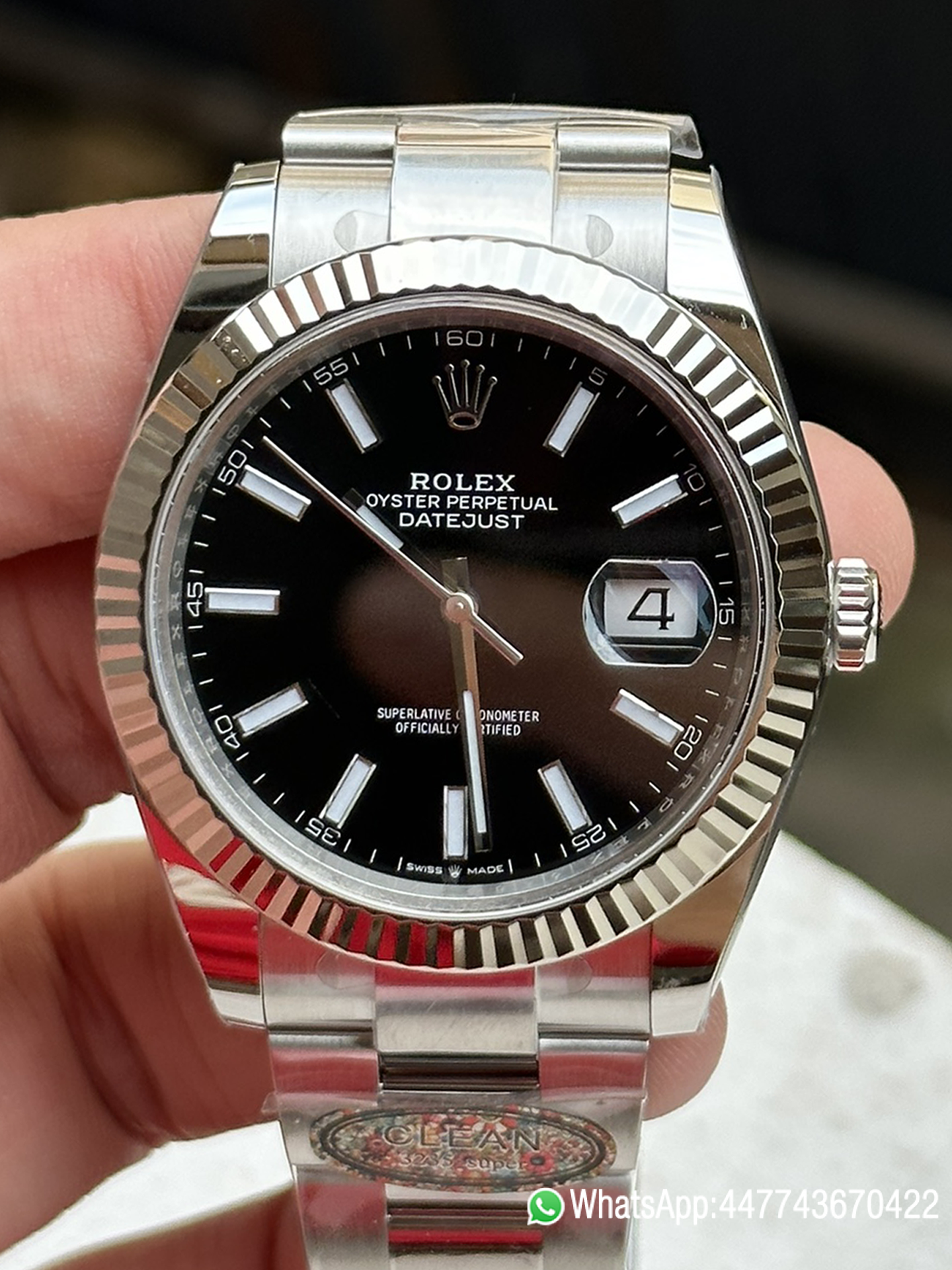 Victory Factory Watch Rolex Datejust 41mm 126334 Black Dial Fluted Bezel Luminous Hour Markers Oyster Bracelet SH3235 Movement 00 Clean Factory Watch Rolex Datejust 41mm 126334 Black Dial Fluted Bezel Luminous Hour Markers Oyster Bracelet SH3235 Movement 00