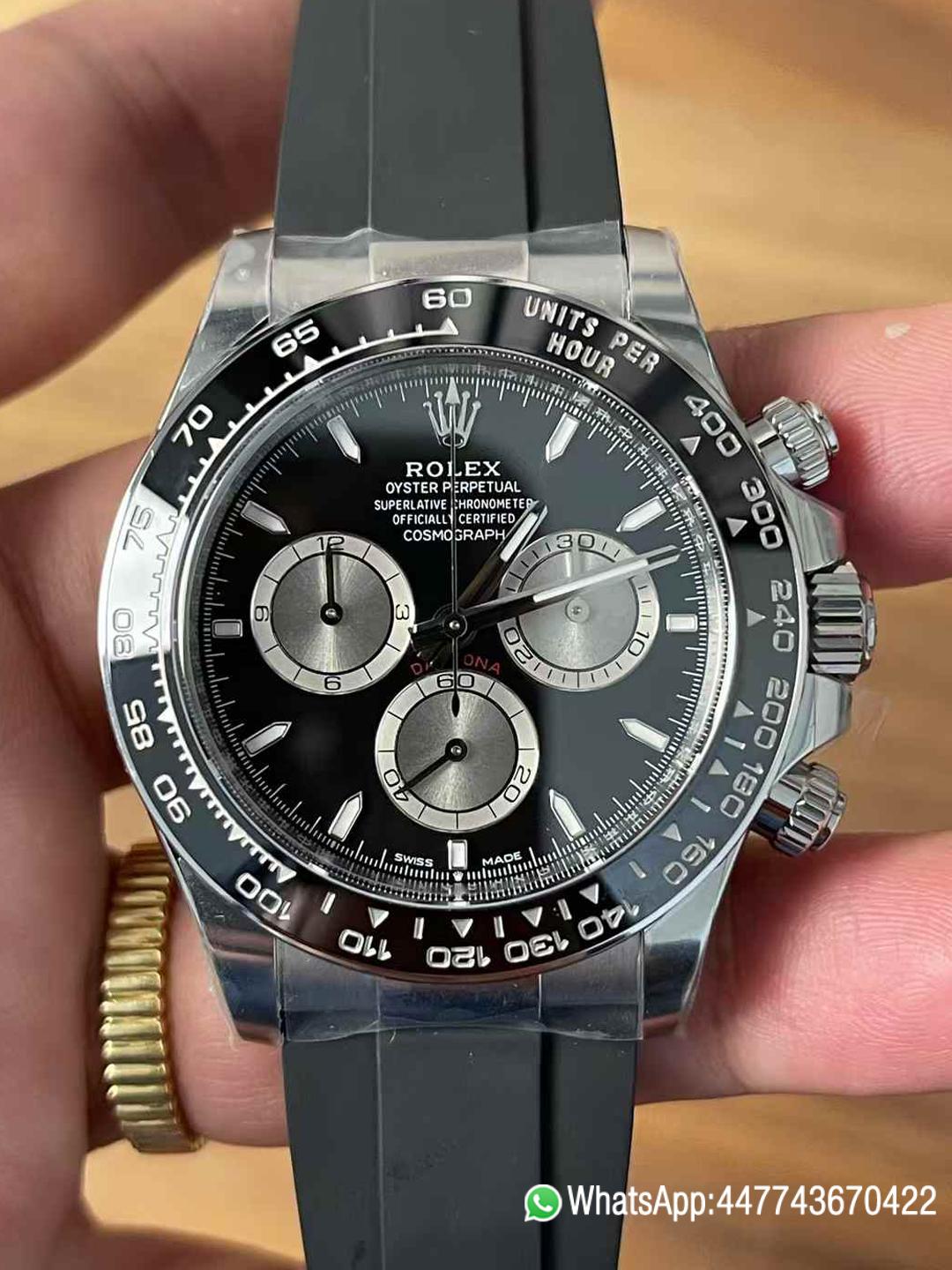 Victory Factory Watches Daytoan 126519 Black Dial Silver Chrono Sub Dial Black Ceramic Bezel Stainless Steel Case SH4131 Movement Oyster Bracelet 00 Clean Factory Watches Daytoan 126519 Black Dial Silver Chrono Sub Dial Black Ceramic Bezel Stainless Steel Case SH4131 Movement Oyster Bracelet 00
