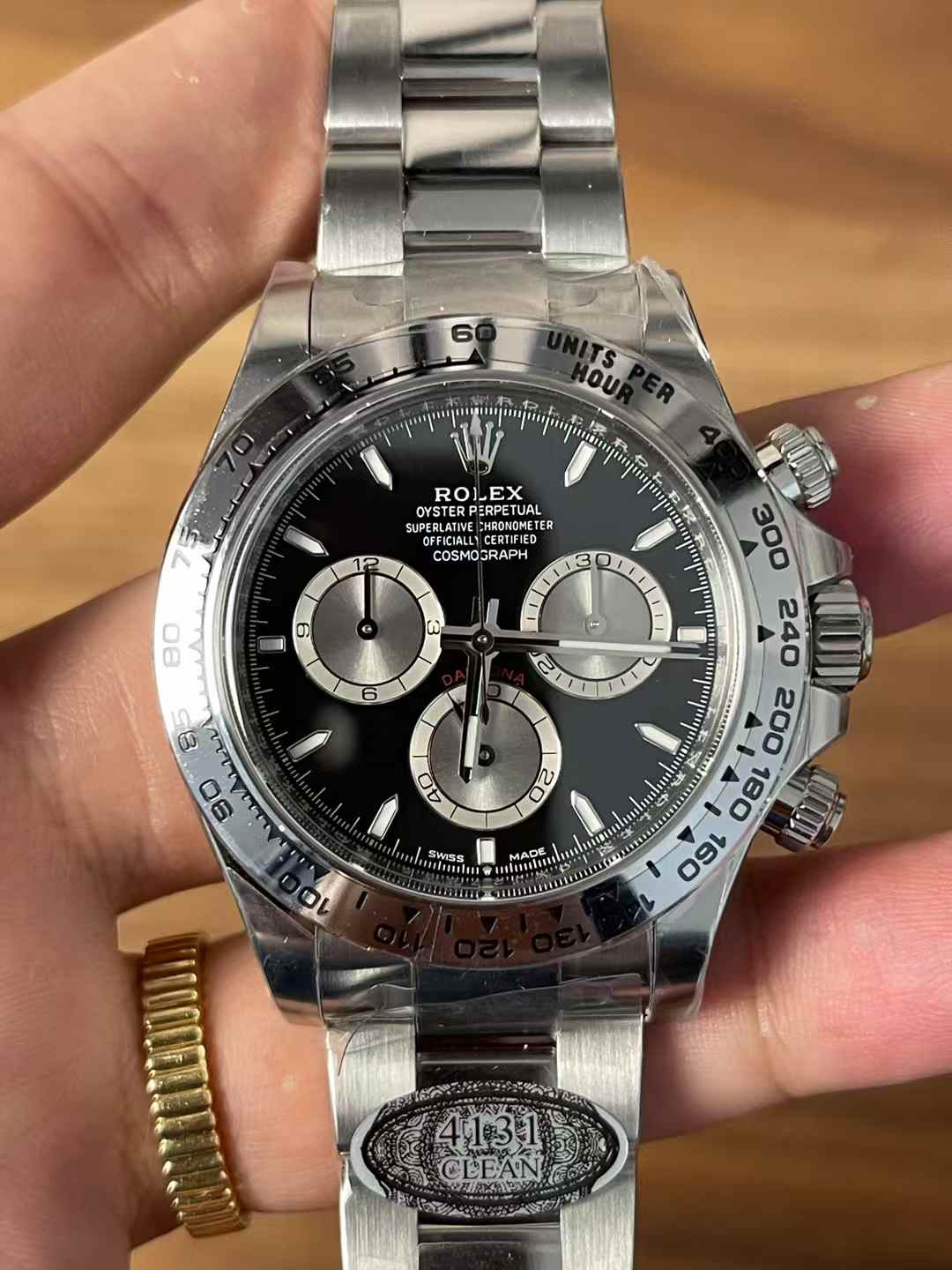 Victory Factory Watches Daytona 126509 Black Dial Luminous Hour Markers Silver Chrono Sub Dial 904L Steel Case Oyster Bracelet SH4131 Movement 01 Clean Factory Watches Daytona 126509 Black Dial Luminous Hour Markers Silver Chrono Sub Dial 904L Steel Case Oyster Bracelet SH4131 Movement 01