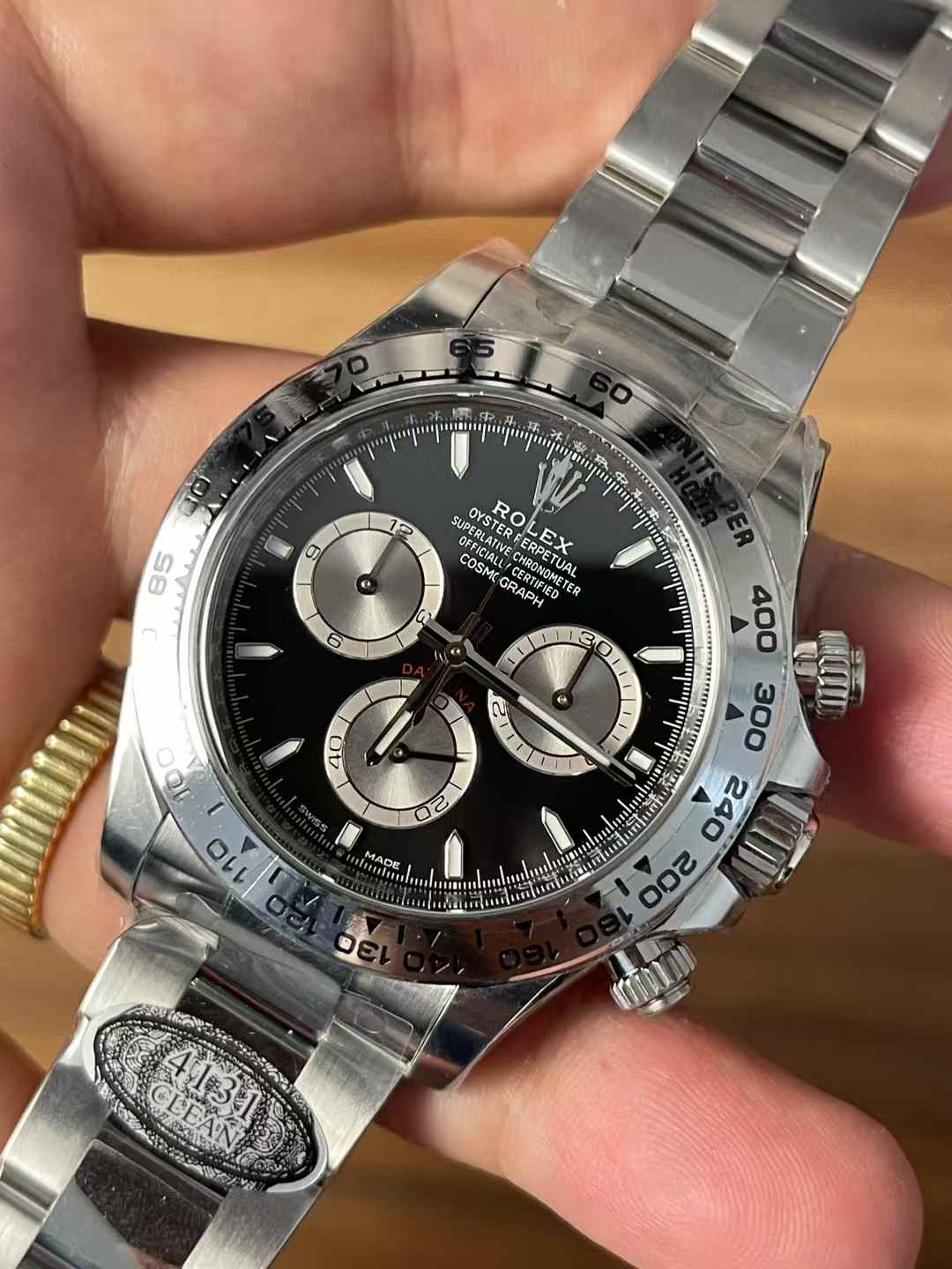 Victory Factory Watches Daytona 126509 Black Dial Luminous Hour Markers Silver Chrono Sub Dial 904L Steel Case Oyster Bracelet SH4131 Movement 03 Clean Factory Watches Daytona 126509 Black Dial Luminous Hour Markers Silver Chrono Sub Dial 904L Steel Case Oyster Bracelet SH4131 Movement 03