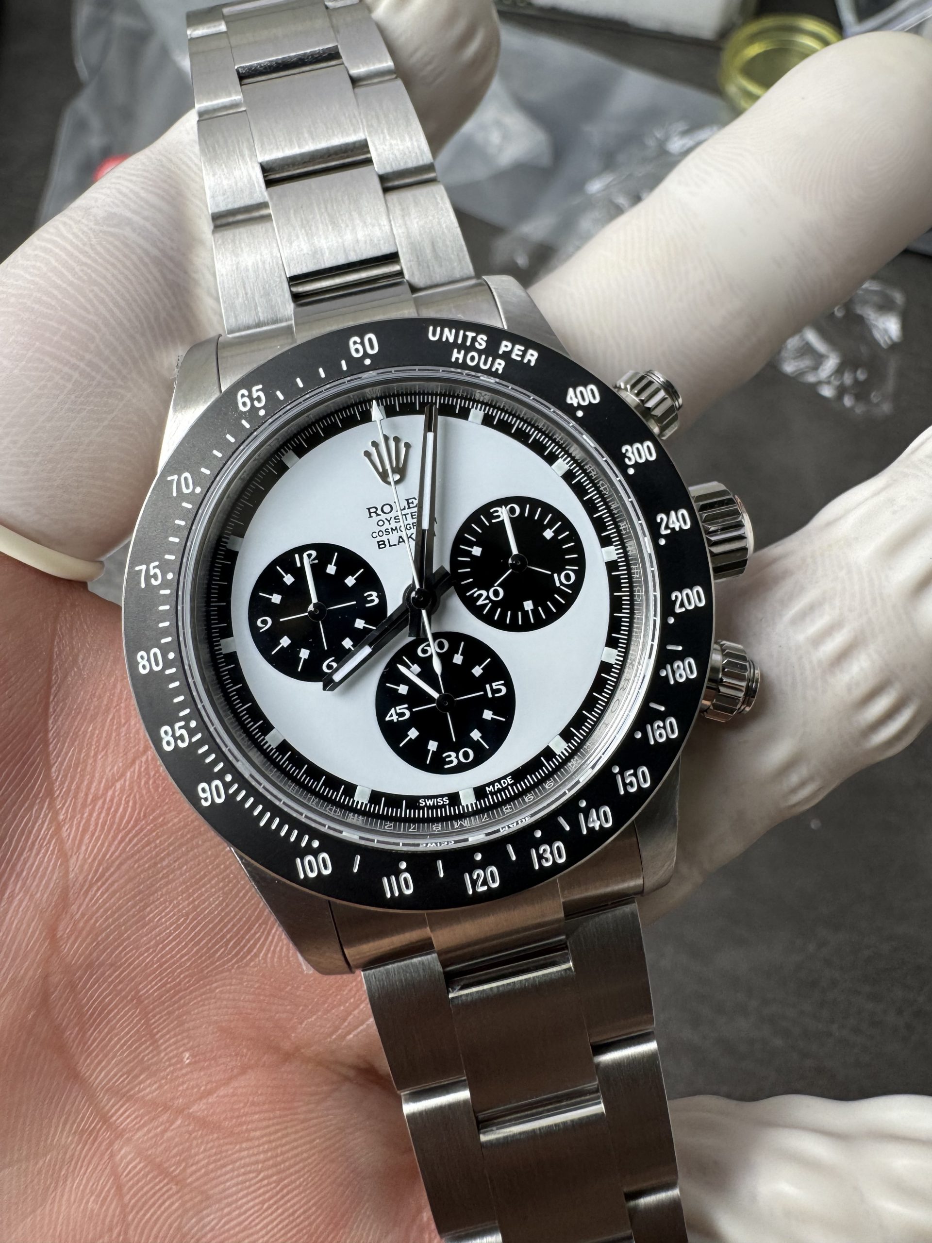 Premium Custom Paul Newman Daytona Blaken Daytona Vintage Line Limited Edition Base on Victory Factory 4130 Panda Daytona 02 Premium Custom Paul Newman Daytona Blaken Daytona Vintage Line Limited Edition Base on Clean Factory 4130 Panda Daytona 02