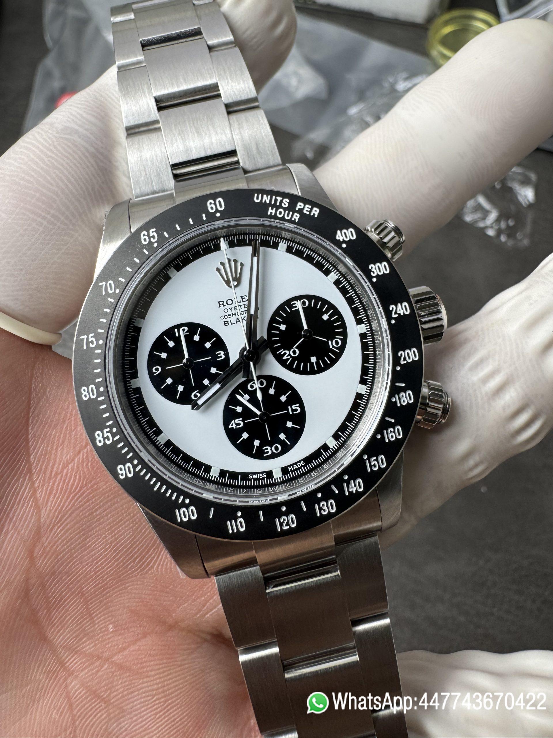 Premium Custom Paul Newman Daytona Blaken Daytona Vintage Line Limited Edition Base on Victory Factory 4130 Panda Daytona 02 Premium Custom Paul Newman Daytona Blaken Daytona Vintage Line Limited Edition Base on Clean Factory 4130 Panda Daytona 02