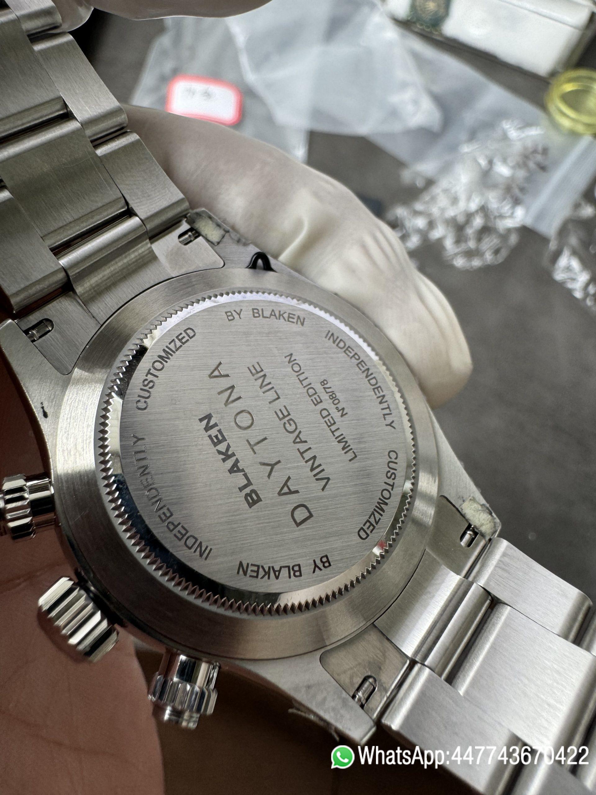 Premium Custom Paul Newman Daytona Blaken Daytona Vintage Line Limited Edition Base on Victory Factory 4130 Panda Daytona 06 Premium Custom Paul Newman Daytona Blaken Daytona Vintage Line Limited Edition Base on Clean Factory 4130 Panda Daytona 06