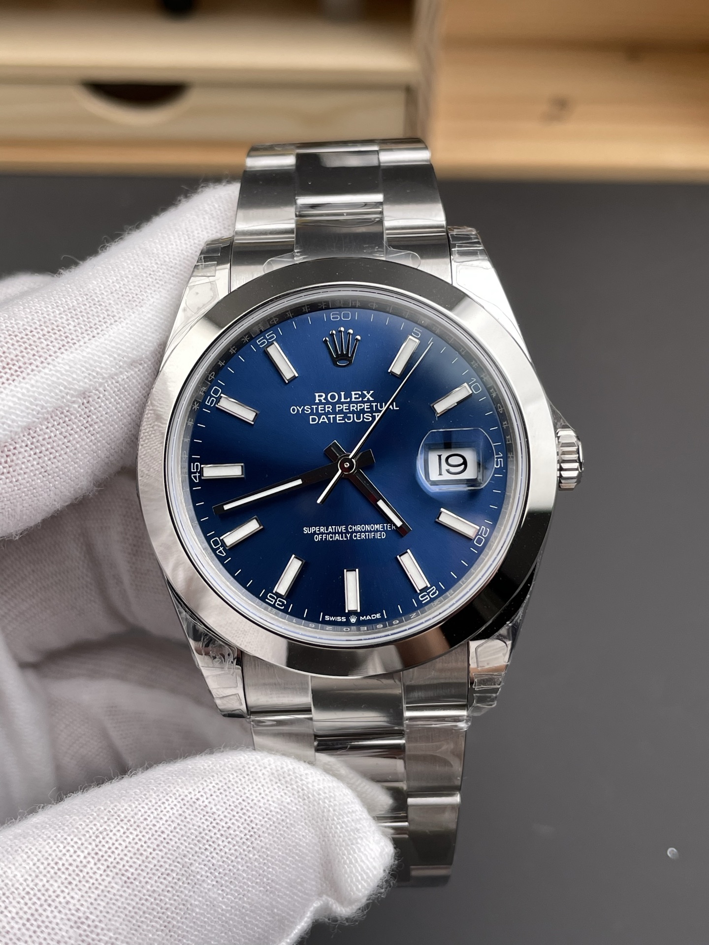 Victory Factory Datejust 41 126300 Blue Dial Smooth Bezel 904L Stainless Steel DD3235 Movement 72 Hours Power Reserve Oyster Bracelet 01 Clean Factory Datejust 41 126300 Blue Dial Smooth Bezel 904L Stainless Steel DD3235 Movement 72 Hours Power Reserve Oyster Bracelet 01