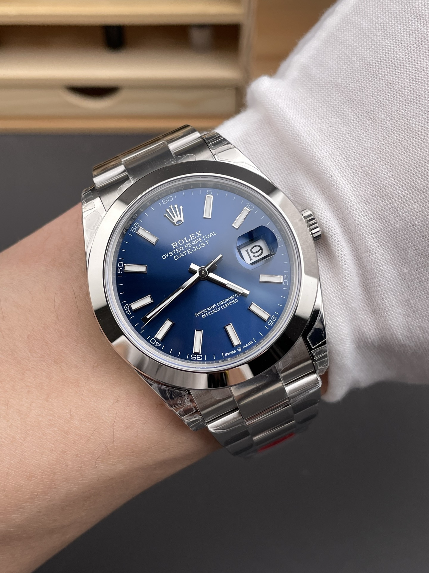 Victory Factory Datejust 41 126300 Blue Dial Smooth Bezel 904L Stainless Steel DD3235 Movement 72 Hours Power Reserve Oyster Bracelet 09 Clean Factory Datejust 41 126300 Blue Dial Smooth Bezel 904L Stainless Steel DD3235 Movement 72 Hours Power Reserve Oyster Bracelet 09