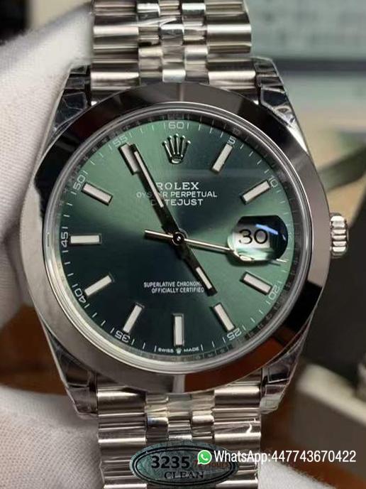 Victory Factory Watch Datejust 41 Ref 126300 Mint Green Dial Smooth Bezel 904L Steel Case and Jubilee Bracelet DanDong 3235 Movement 000 Clean Factory Watch Datejust 41 Ref 126300 Mint Green Dial Smooth Bezel 904L Steel Case and Jubilee Bracelet DanDong 3235 Movement 000