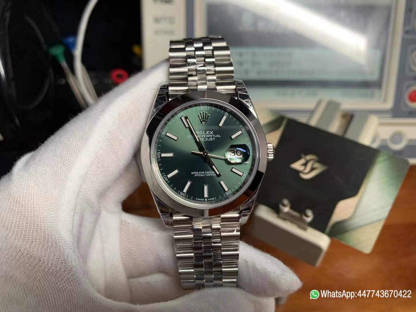 Victory Factory Watch Datejust 41 Ref 126300 Mint Green Dial Smooth Bezel 904L Steel Case and Jubilee Bracelet DanDong 3235 Movement 01 Clean Factory Watch Datejust 41 Ref 126300 Mint Green Dial Smooth Bezel 904L Steel Case and Jubilee Bracelet DanDong 3235 Movement 01