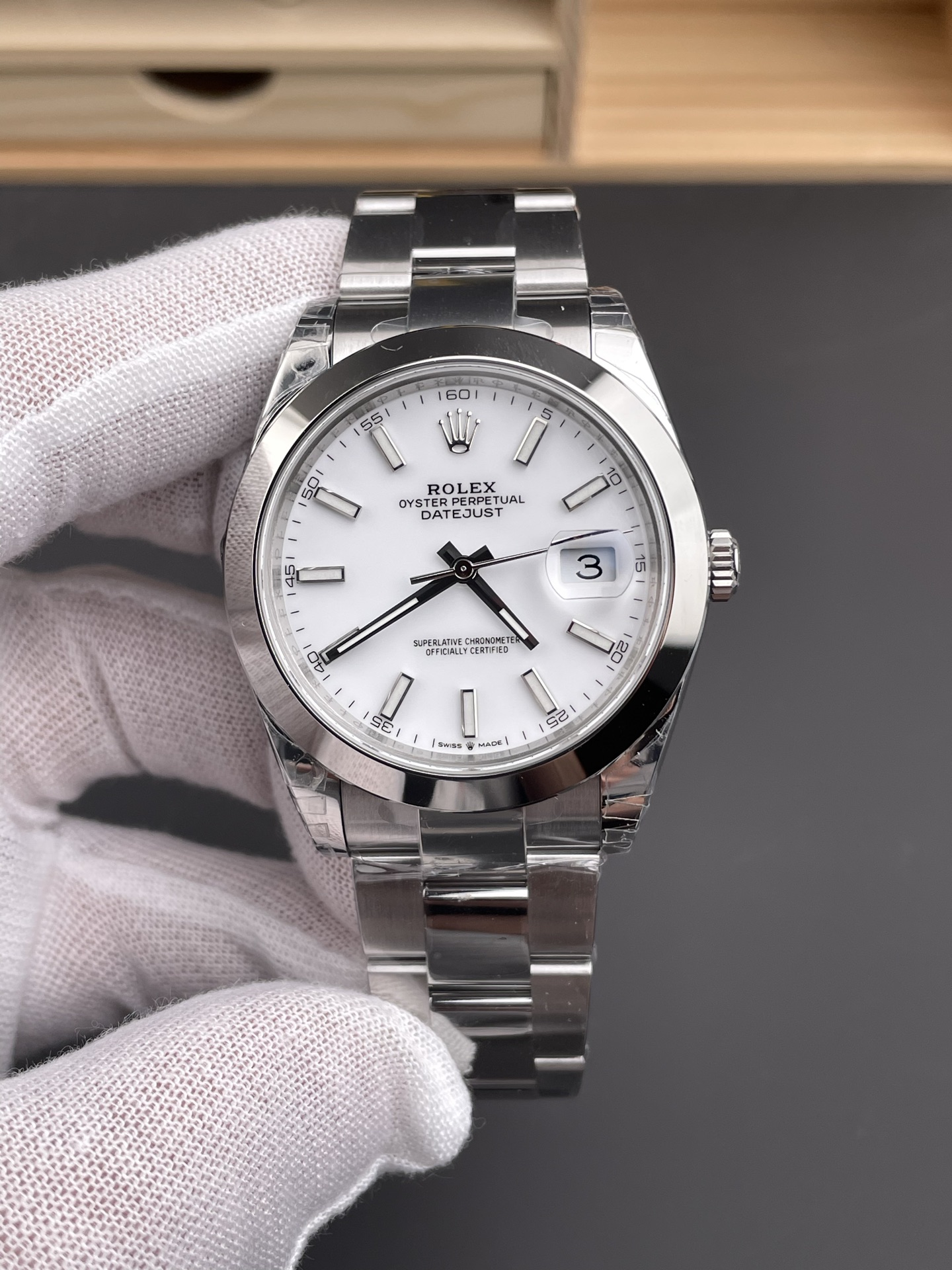 Victory Factory Watch Datejust 41 Ref.126300 White Dial Smooth Bezel 904L Steel Material Oyster Bracelet DanDong 3235 Movement 72 Hours PW 01 Clean Factory Watch Datejust 41 Ref.126300 White Dial Smooth Bezel 904L Steel Material Oyster Bracelet DanDong 3235 Movement 72 Hours PW 01