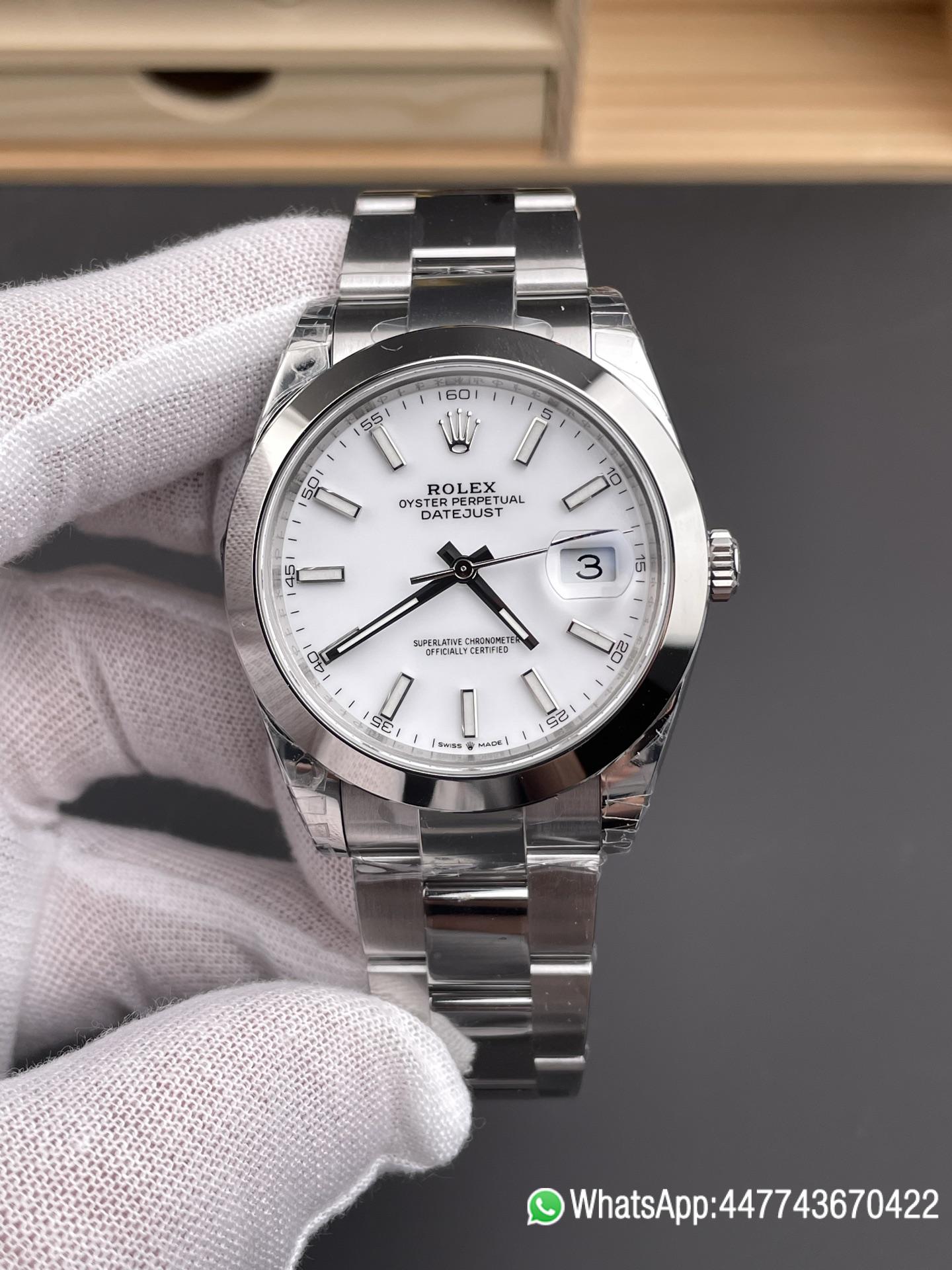 Victory Factory Watch Datejust 41 Ref.126300 White Dial Smooth Bezel 904L Steel Material Oyster Bracelet DanDong 3235 Movement 72 Hours PW 01 Clean Factory Watch Datejust 41 Ref.126300 White Dial Smooth Bezel 904L Steel Material Oyster Bracelet DanDong 3235 Movement 72 Hours PW 01