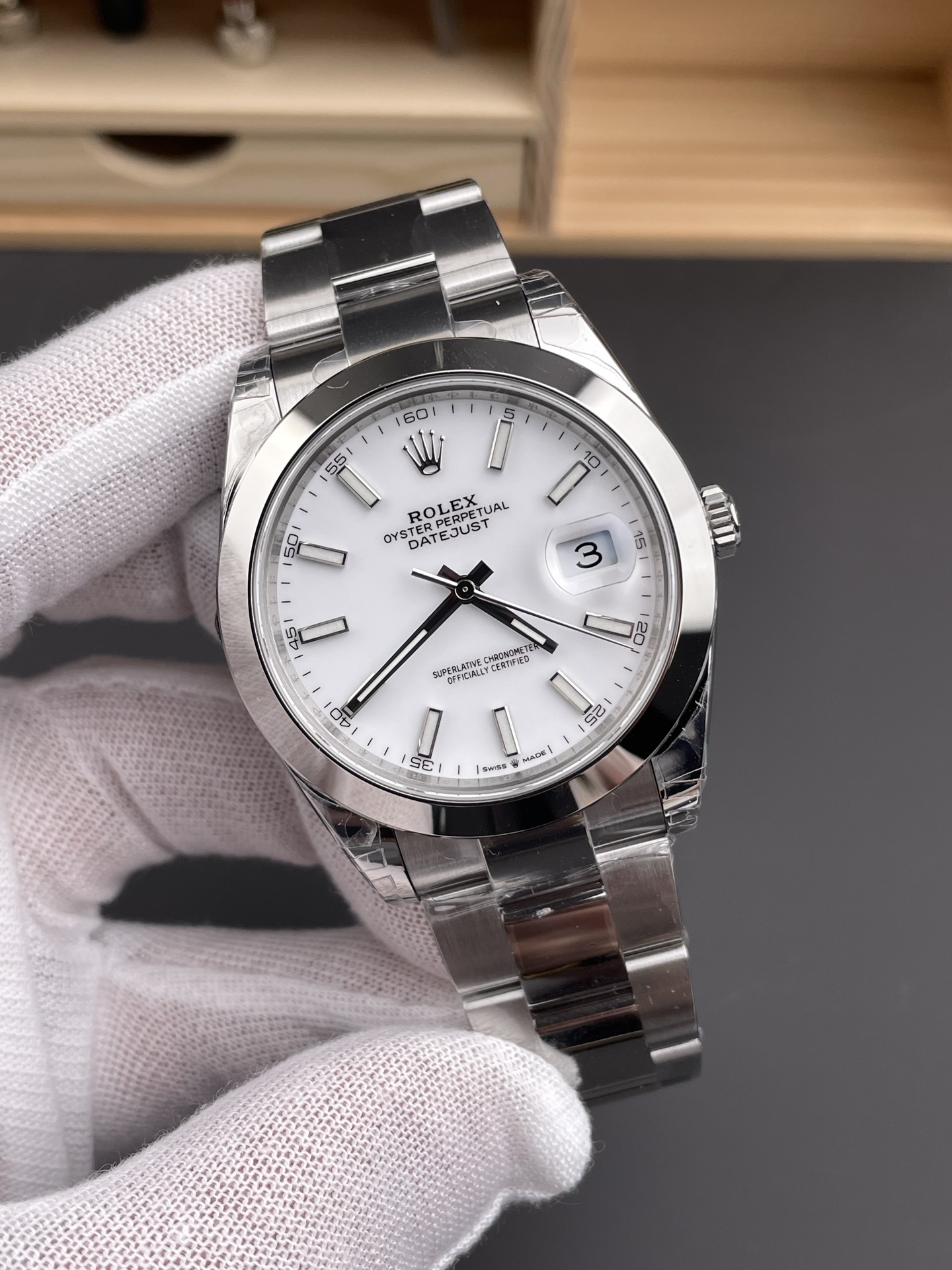 Victory Factory Watch Datejust 41 Ref.126300 White Dial Smooth Bezel 904L Steel Material Oyster Bracelet DanDong 3235 Movement 72 Hours PW 02 Clean Factory Watch Datejust 41 Ref.126300 White Dial Smooth Bezel 904L Steel Material Oyster Bracelet DanDong 3235 Movement 72 Hours PW 02
