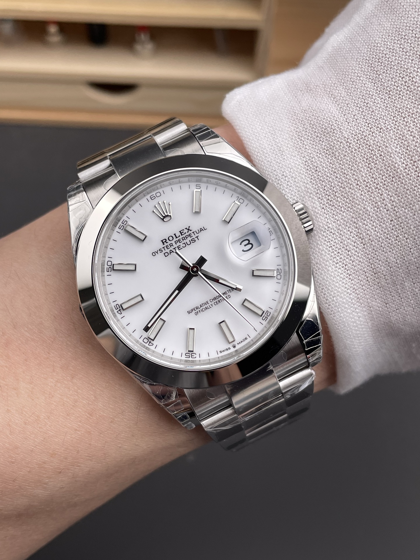 Victory Factory Watch Datejust 41 Ref.126300 White Dial Smooth Bezel 904L Steel Material Oyster Bracelet DanDong 3235 Movement 72 Hours PW 09 Clean Factory Watch Datejust 41 Ref.126300 White Dial Smooth Bezel 904L Steel Material Oyster Bracelet DanDong 3235 Movement 72 Hours PW 09