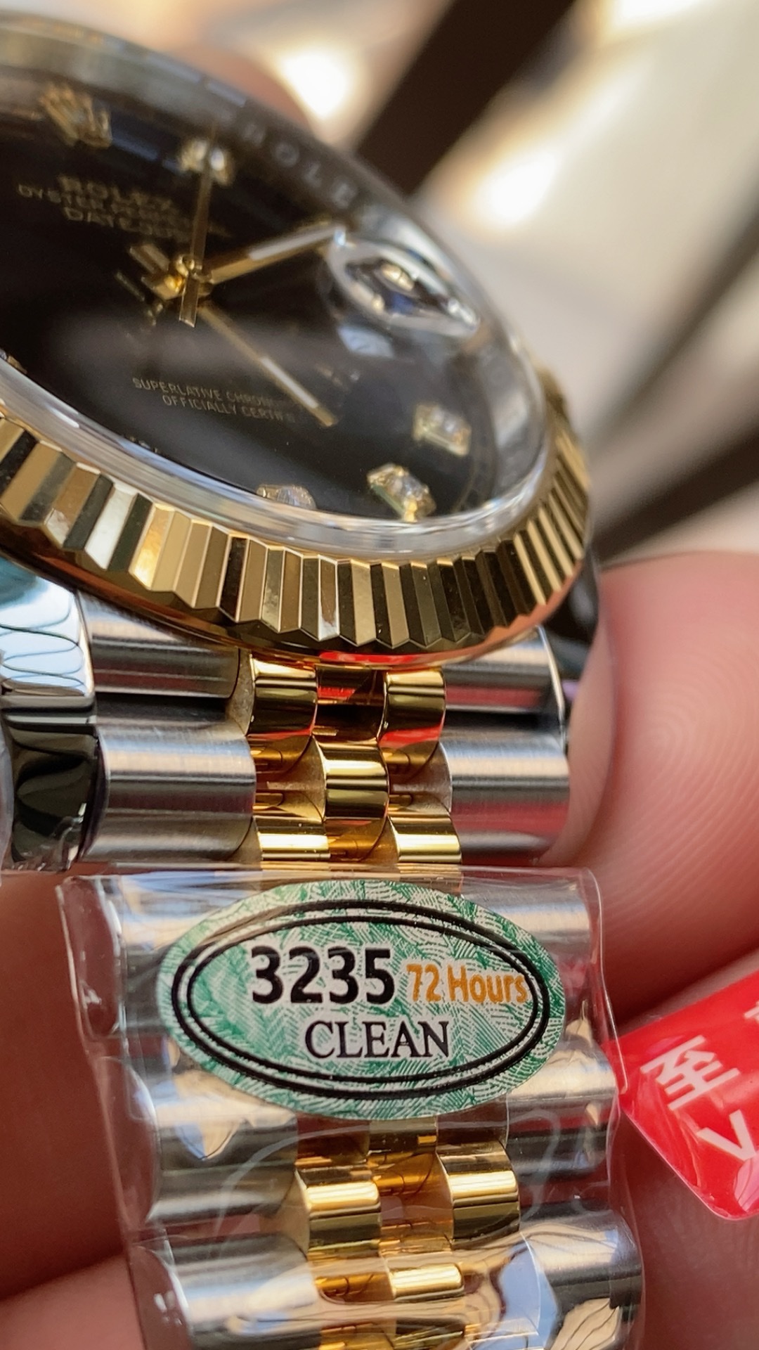 Victory Factory Watch Datejust 41mm Ref 126333 Oystersteel and Yellow Gold Black Dial with Diamonds Indexes DanDong 3235 Movement 05 Clean Factory Watch Datejust 41mm Ref 126333 Oystersteel and Yellow Gold Black Dial with Diamonds Indexes DanDong 3235 Movement 05