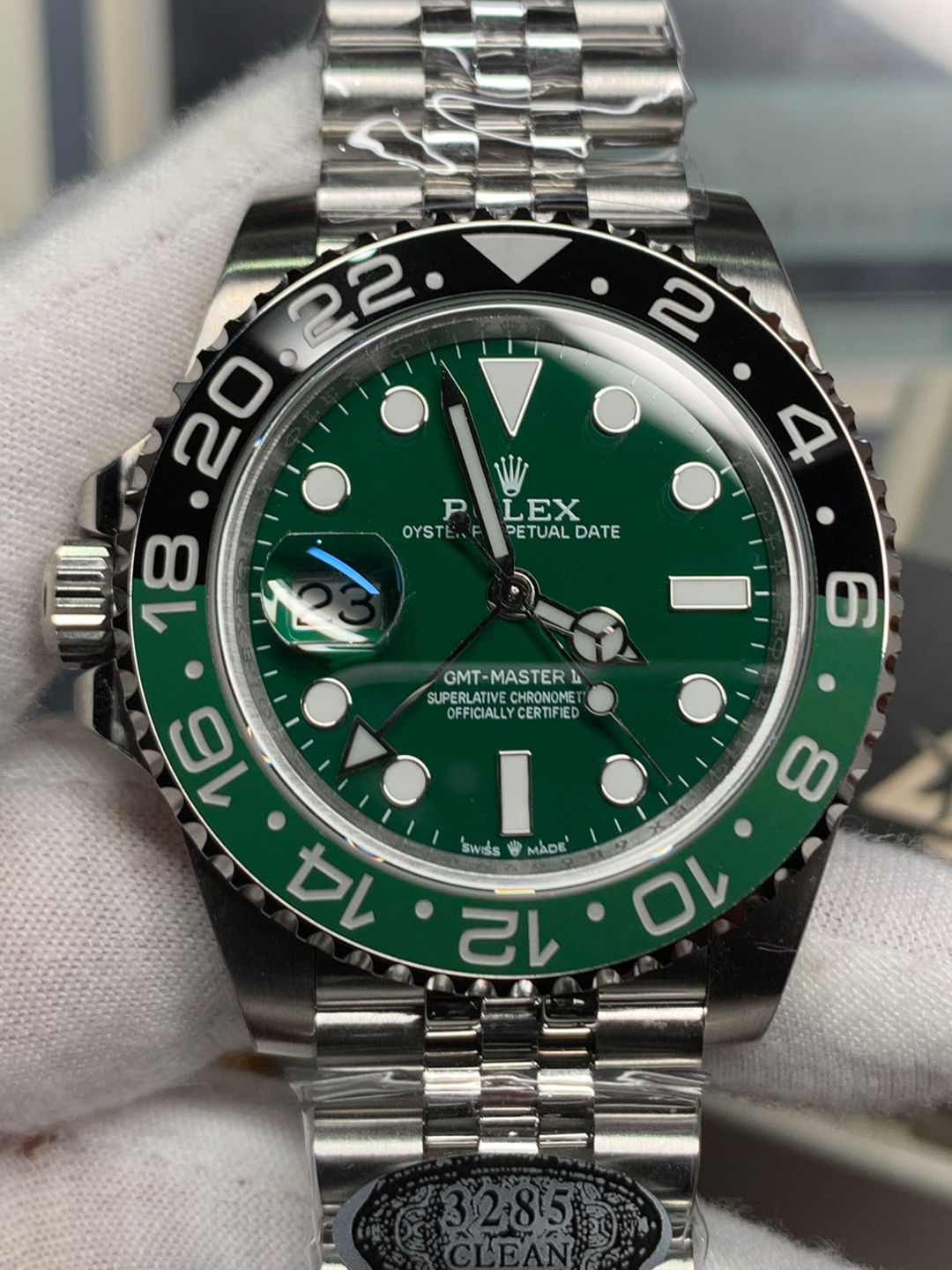 Victory Watch Factory Rolex GMT Master II Sprite 126729VTNR Black Green Ceramic Bezel Green Dial 904L Jubilee Bracelet DanDong 3285 Movement 00 Clean Watch Factory Rolex GMT Master II Sprite 126729VTNR Black Green Ceramic Bezel Green Dial 904L Jubilee Bracelet DanDong 3285 Movement 00