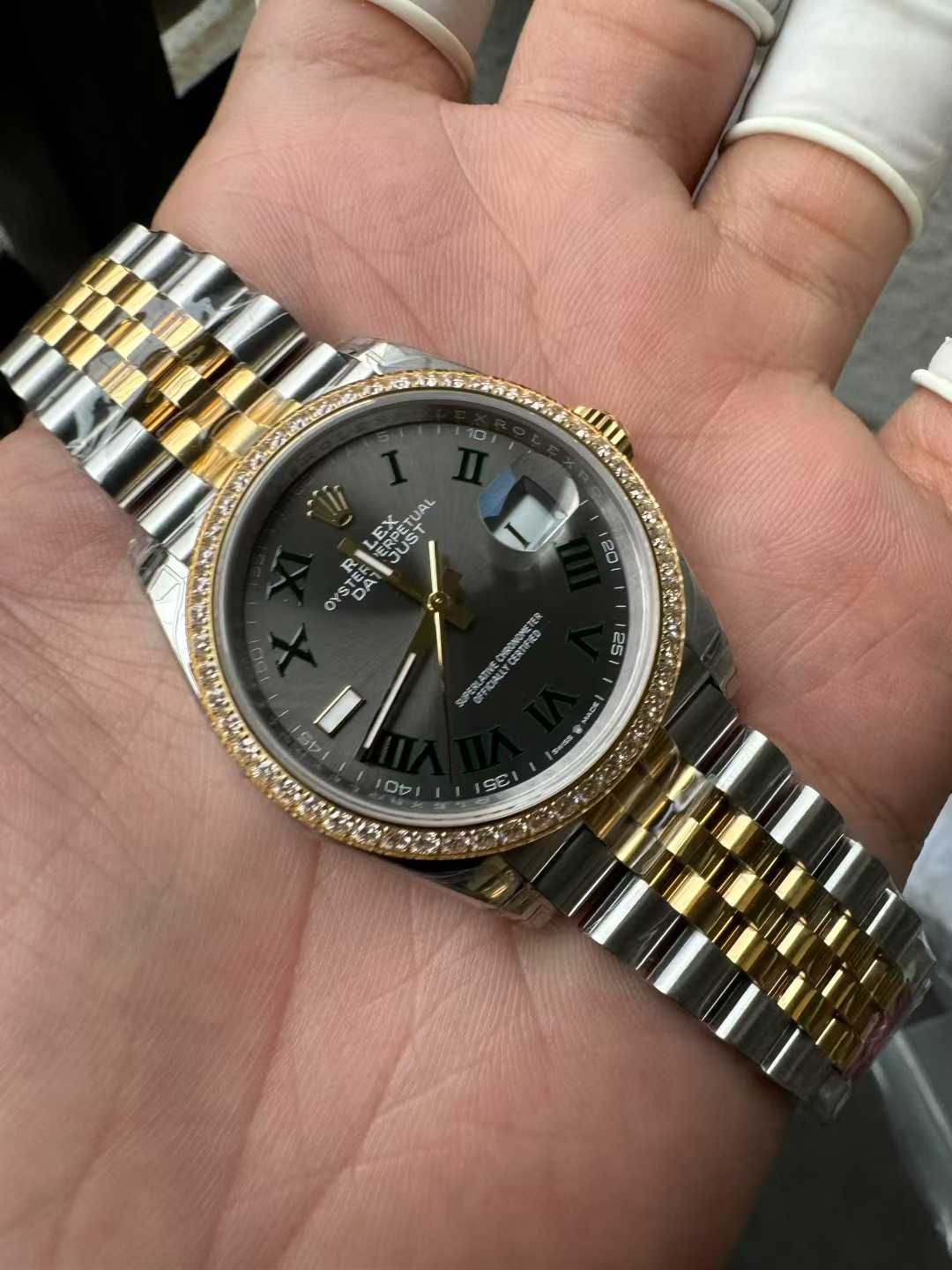 Victory Factory DateJust 36 Wimbledon 126283RBR Slate Dial Roma Indexes 904L Steel Case Yellow Gold Two Tone Jubilee Bracelet DD3235 Movement 04 Victory Factory DateJust 36 Wimbledon 126283RBR Slate Dial Roma Indexes 904L Steel Case Yellow Gold Two Tone Jubilee Bracelet DD3235 Movement 04