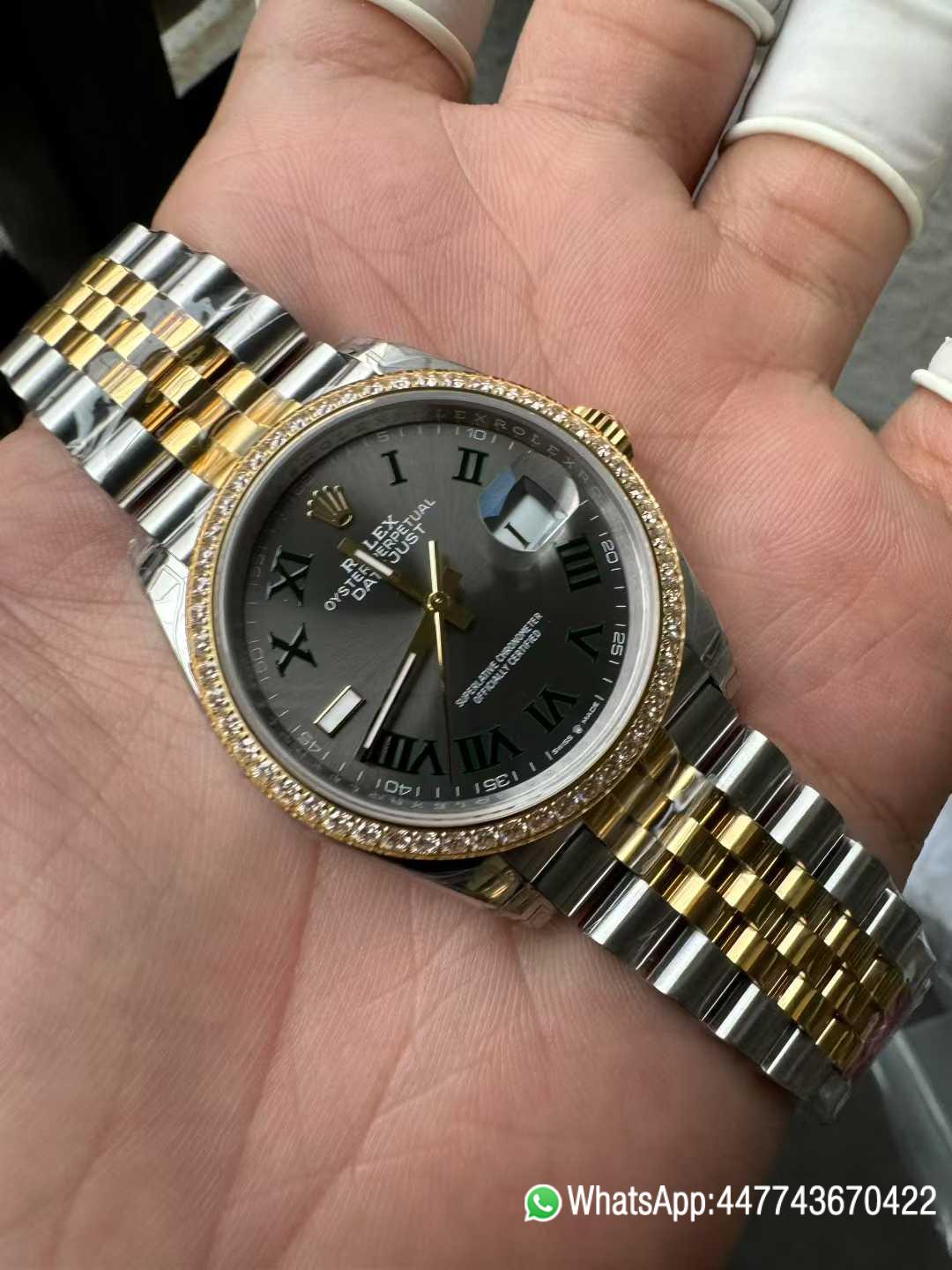 Victory Factory DateJust 36 Wimbledon 126283RBR Slate Dial Roma Indexes 904L Steel Case Yellow Gold Two Tone Jubilee Bracelet DD3235 Movement 04 Victory Factory DateJust 36 Wimbledon 126283RBR Slate Dial Roma Indexes 904L Steel Case Yellow Gold Two Tone Jubilee Bracelet DD3235 Movement 04