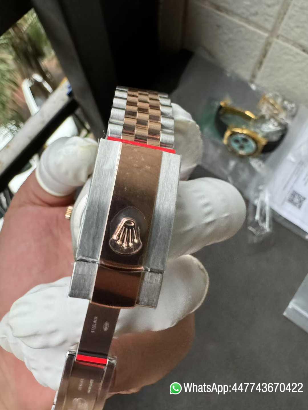 Victory Factory DateJust 41 126331 Wimbledon Slate Dial with Roma Indexes Rose Gold Smooth Bezel Two Tone Jubilee Bracelet DD 3235 Movement 09 Clean Factory DateJust 41 126331 Wimbledon Slate Dial with Roma Indexes Rose Gold Smooth Bezel Two Tone Jubilee Bracelet DD 3235 Movement 09