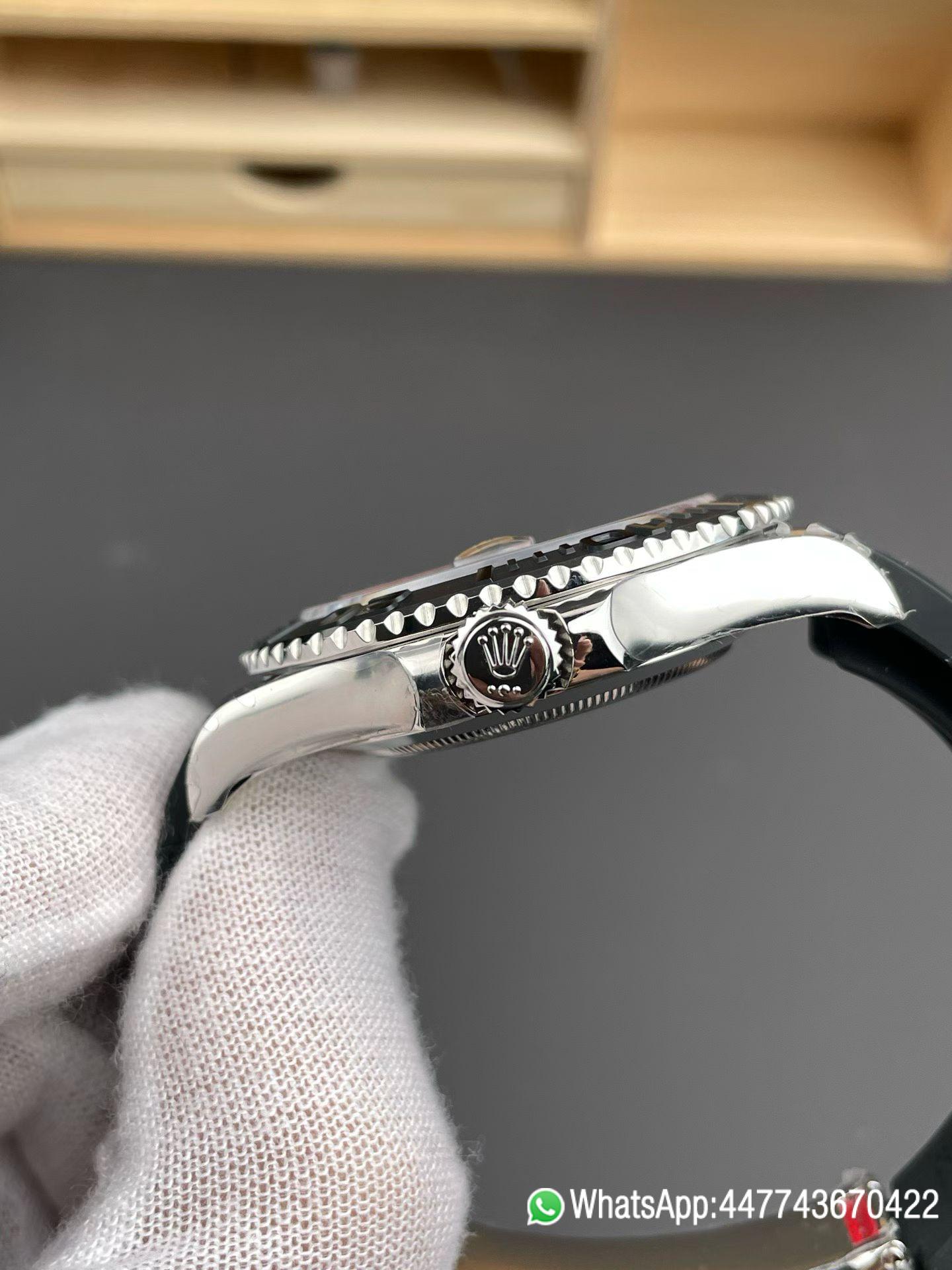 China VSF Rolex Super Clone Yacht Master 42mm 226659 Best Edition Black Dial 3D Black Ceramic Bezel on Black Oysterflex Strap VR3235 03 China VSF Rolex Super Clone Yacht Master 42mm 226659 Best Edition Black Dial 3D Black Ceramic Bezel on Black Oysterflex Strap VR3235 03