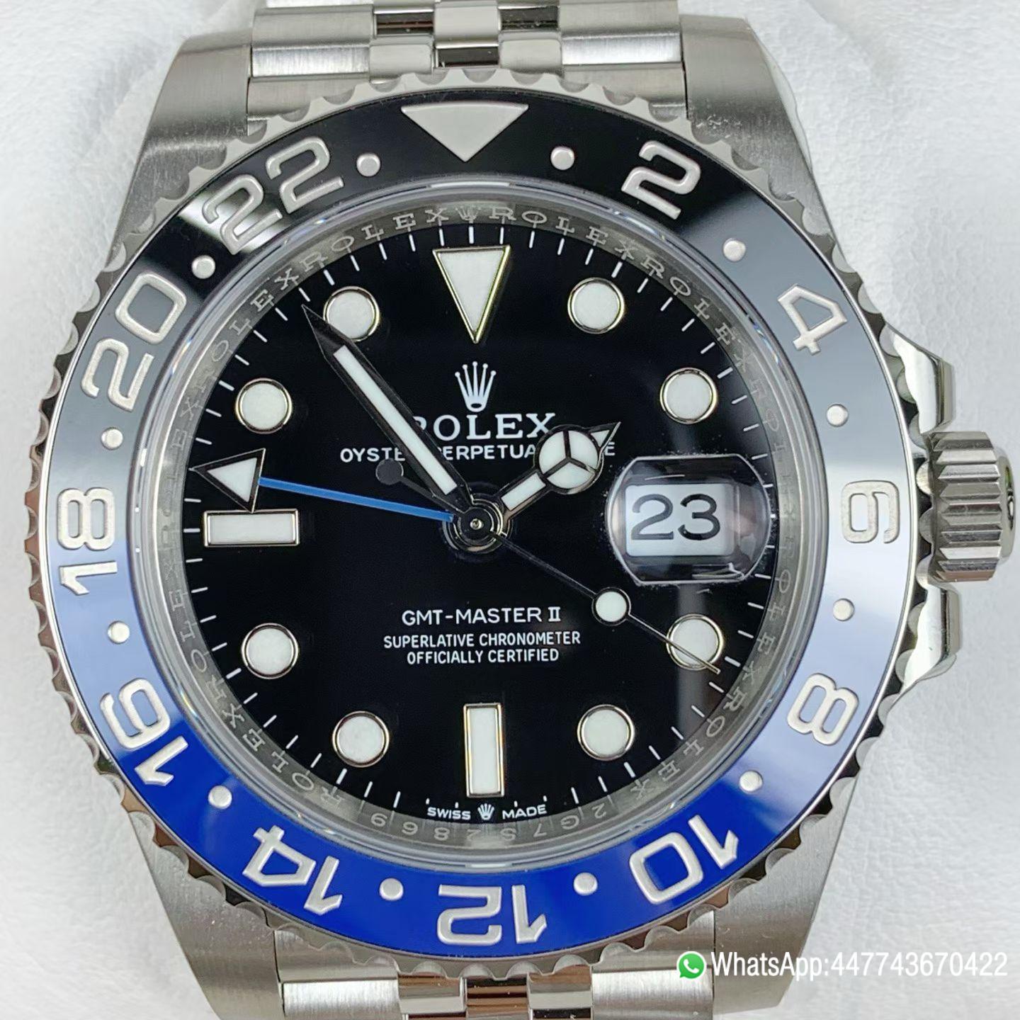 VSF Rolex Super Clone GMT Master 126710BLNR Batgirl Blue Black Ceramic Bezel Black Dial DD3285 72 Hours Power Reserve CHS Jubilee Bracelet 04 VSF Rolex Super Clone GMT Master 126710BLNR Batgirl Blue Black Ceramic Bezel Black Dial DD3285 72 Hours Power Reserve CHS Jubilee Bracelet 04