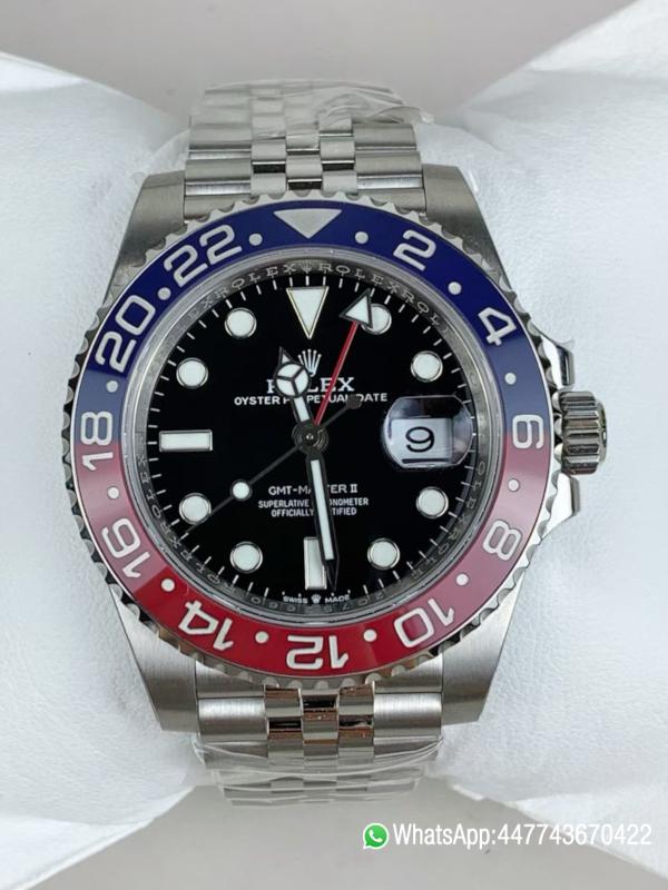 VSF Rolex Super Clone GMT Master 126710BLRO Pepsi Blue Red Ceramic Bezel Black Dial 904L Steel Case Jubilee Bracelet DD3285 Caliber CHS 0 VSF Rolex Super Clone GMT Master 126710BLRO Pepsi Blue Red Ceramic Bezel Black Dial 904L Steel Case Jubilee Bracelet DD3285 Caliber CHS 0