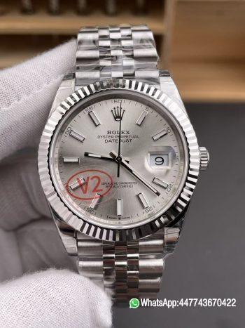 VSF Rolex Watches DateJust 36mm 126234 904L Steel Silver Dial 01