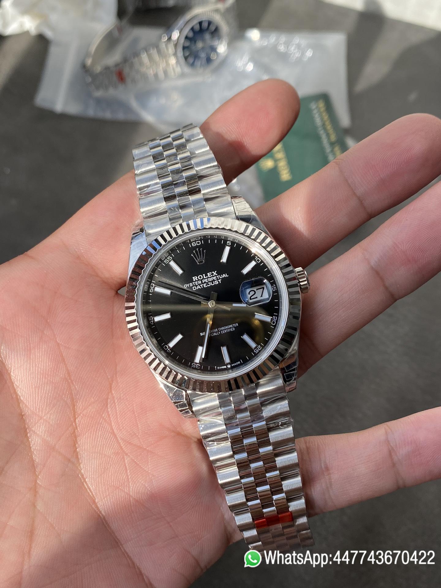 VSF Rolex DateJust 41 126334 0018 Black Dial on Oyster Bracelet Dandong 3235 Movement 01 VSF Rolex DateJust 41 126334 0018 Black Dial on Oyster Bracelet Dandong 3235 Movement 01