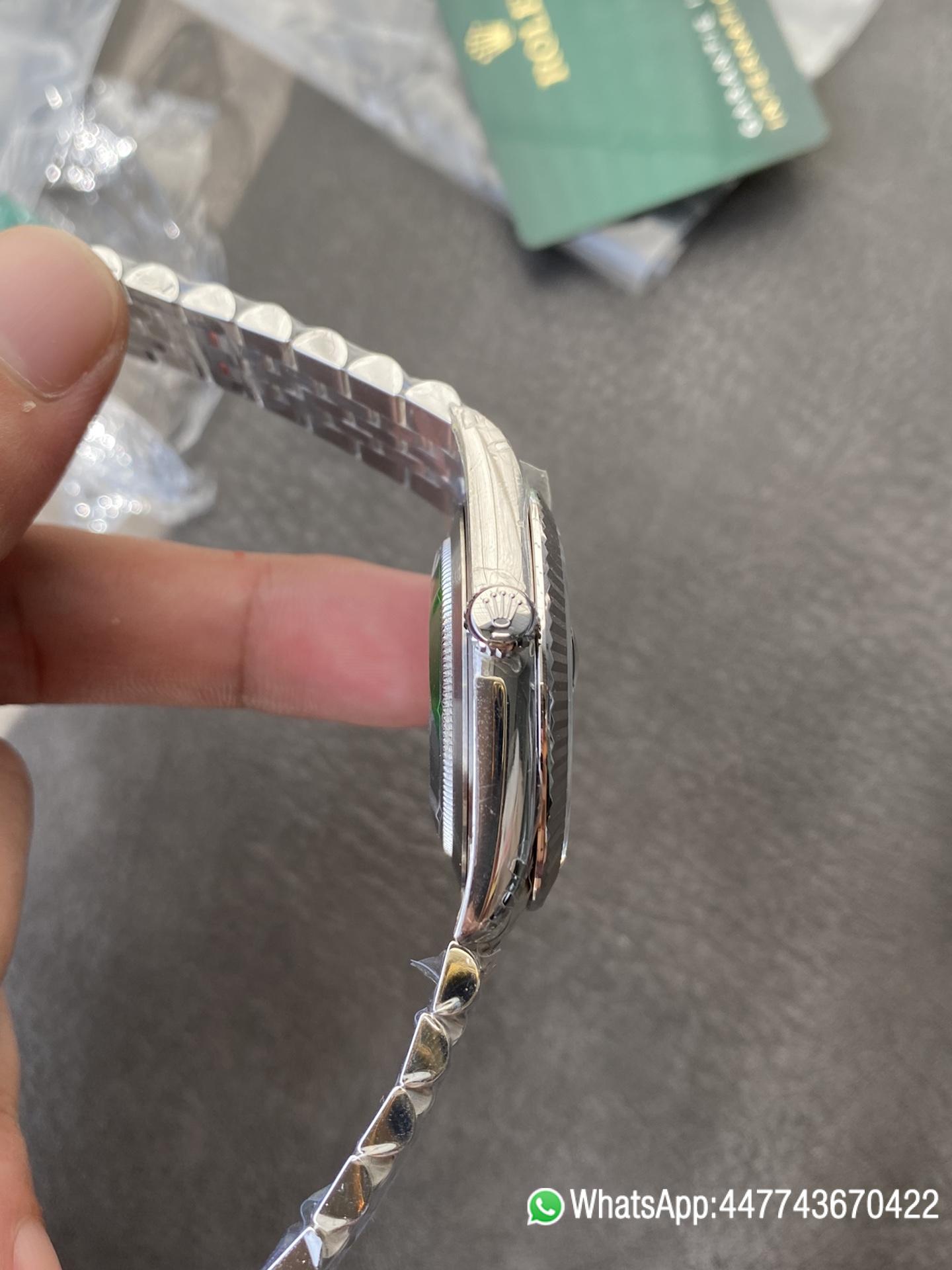 VSF Rolex DateJust 41 126334 0028 Green Dial on Oyster Bracelet Dandong 3235 Movement 09 VSF Rolex DateJust 41 126334 0028 Green Dial on Oyster Bracelet Dandong 3235 Movement 09