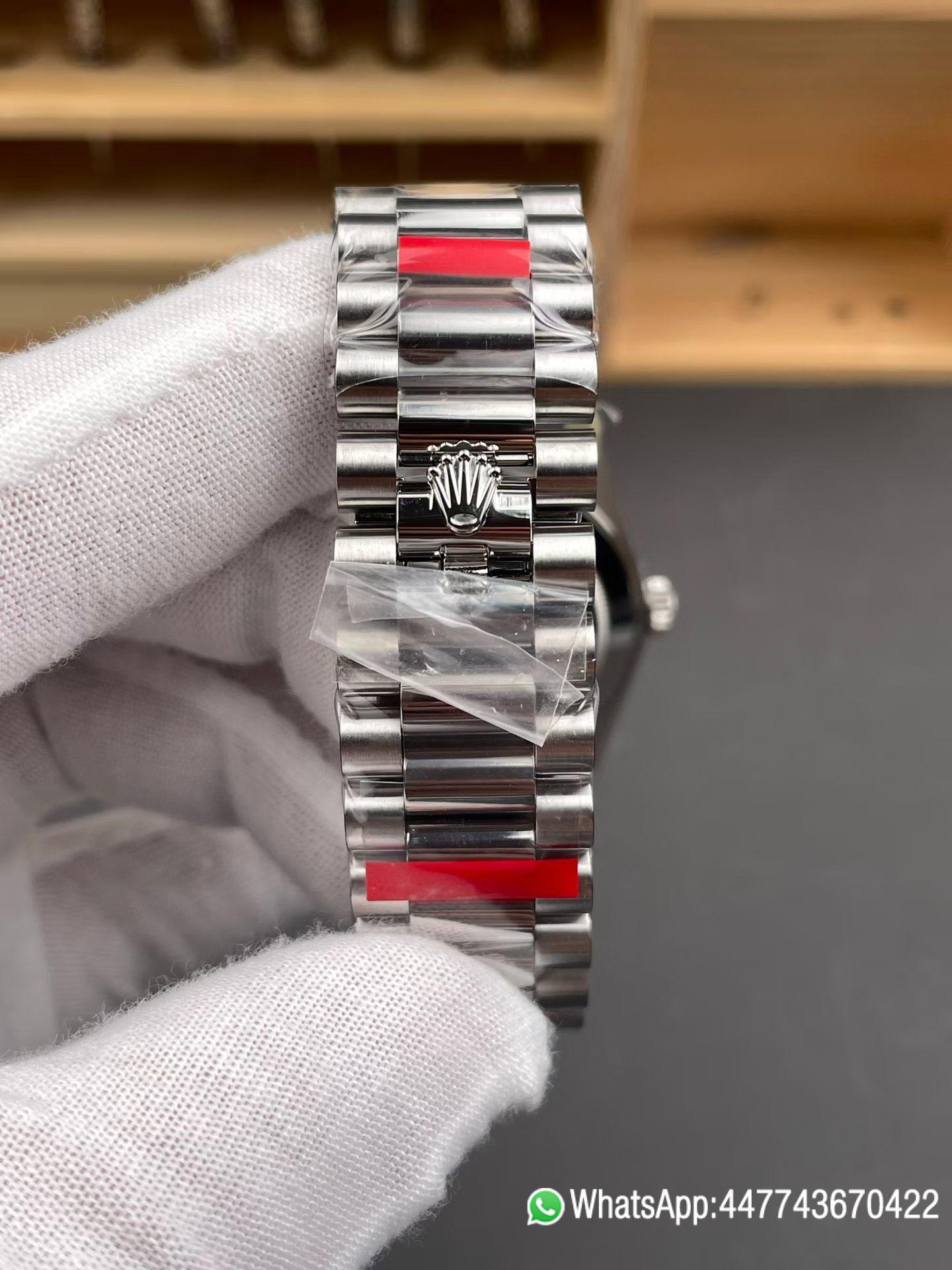 VSF Rolex Day Date 40 SS RCF 11 Best Edition Black Stick Dial on President Bracelet Dandong 3255 07 VSF Rolex Day Date 40 SS RCF 11 Best Edition Black Stick Dial on President Bracelet Dandong 3255 07