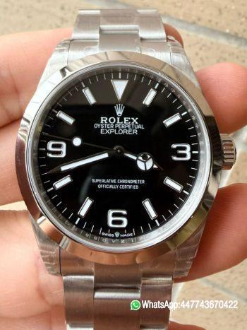 VSF Rolex Explorer 40 Ref.224270 Black Dail 904L Oyster Steel Case Dandong 3230 movement 0