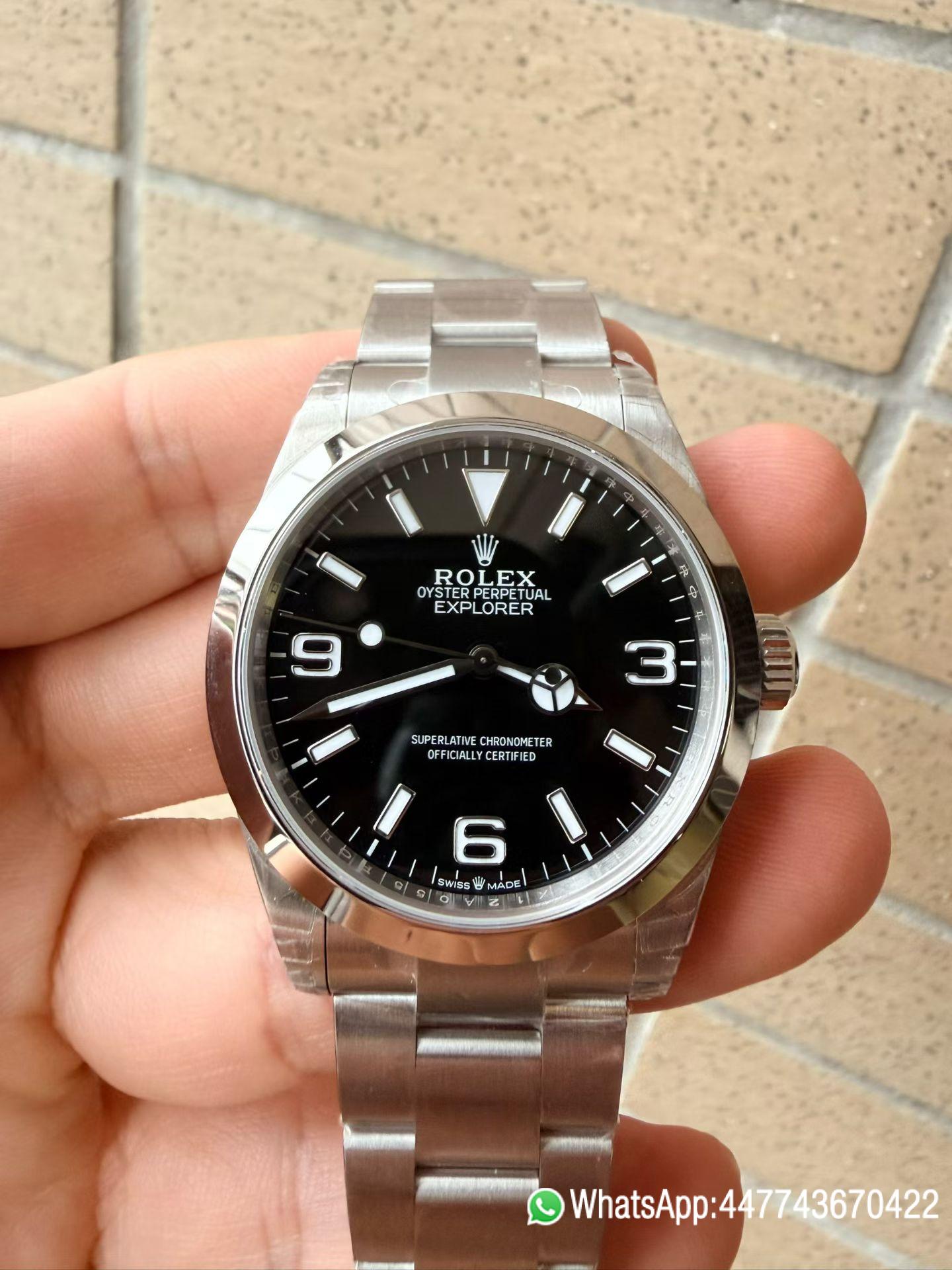 VSF Rolex Explorer 40 Ref.224270 Black Dail 904L Oyster Steel Case Dandong 3230 movement 01 VSF Rolex Explorer 40 Ref.224270 Black Dail 904L Oyster Steel Case Dandong 3230 movement 01