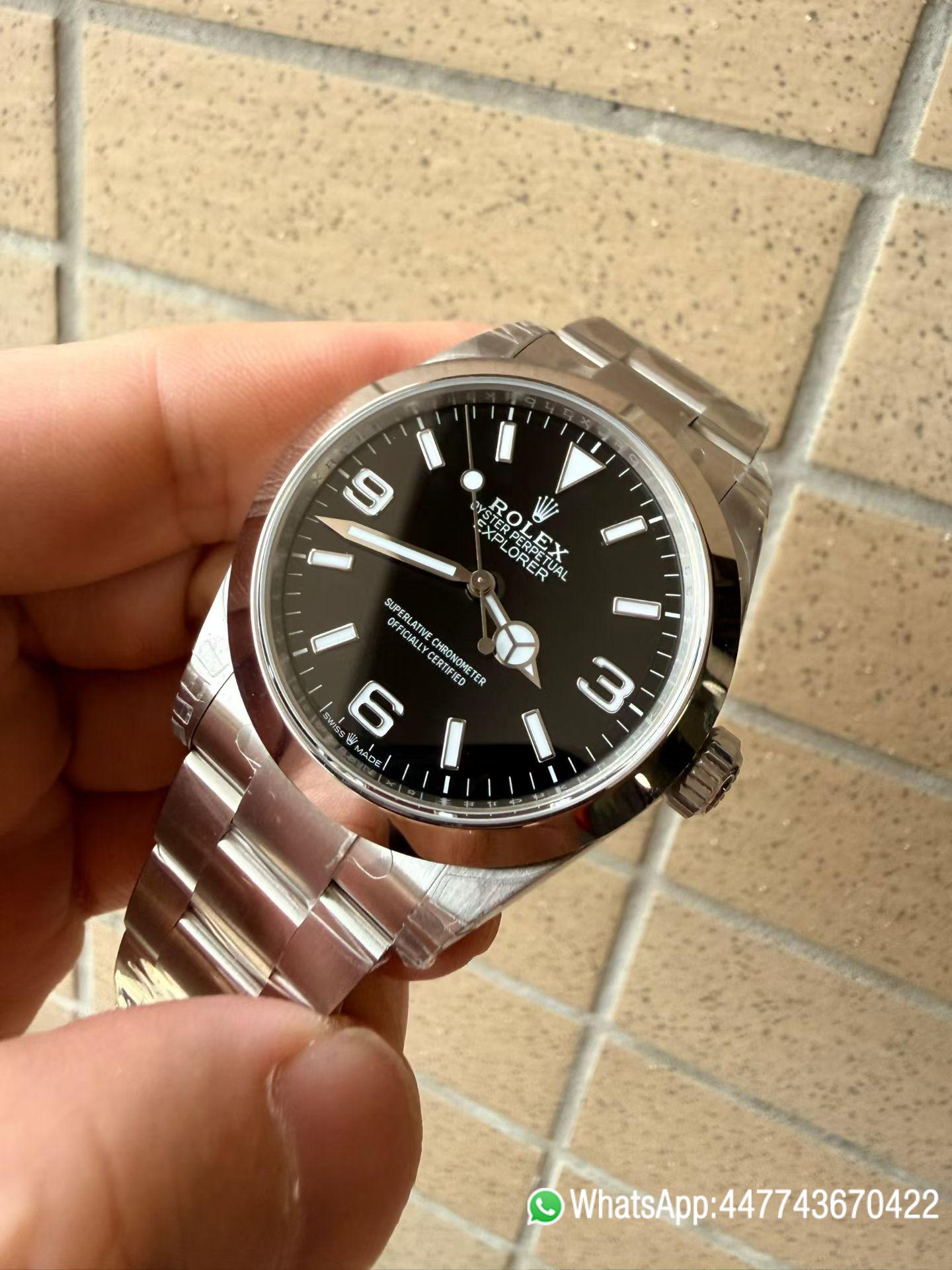 VSF Rolex Explorer 40 Ref.224270 Black Dail 904L Oyster Steel Case Dandong 3230 movement 05