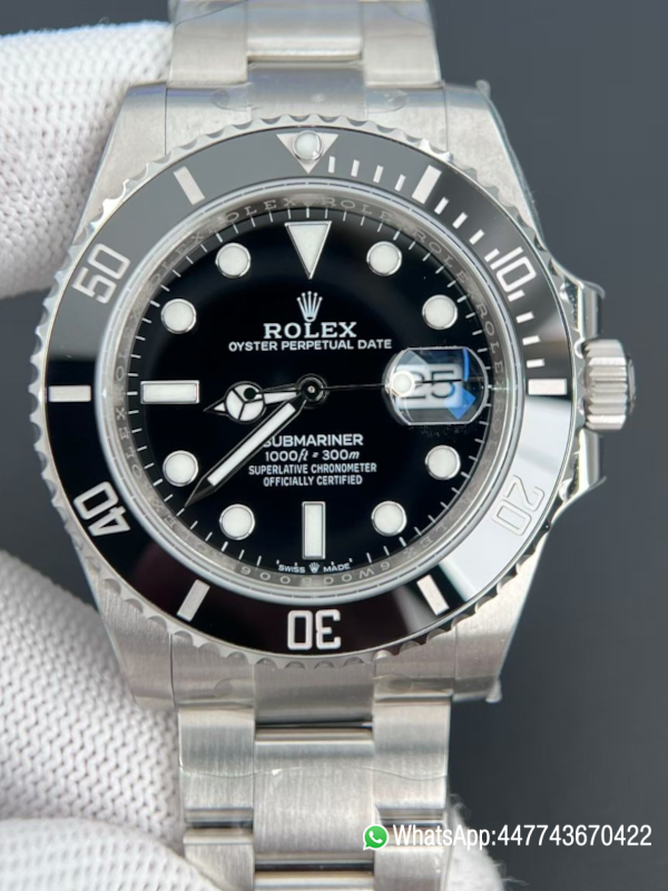 VS Factory Rolex Submariner Date 126610LN 41mm Black Dial Black Ceramic Bezel 904L Steel Case Bracelet VR3235 Movement 2 VS Factory Rolex Submariner Date 126610LN 41mm Black Dial Black Ceramic Bezel 904L Steel Case Bracelet VR3235 Movement 2