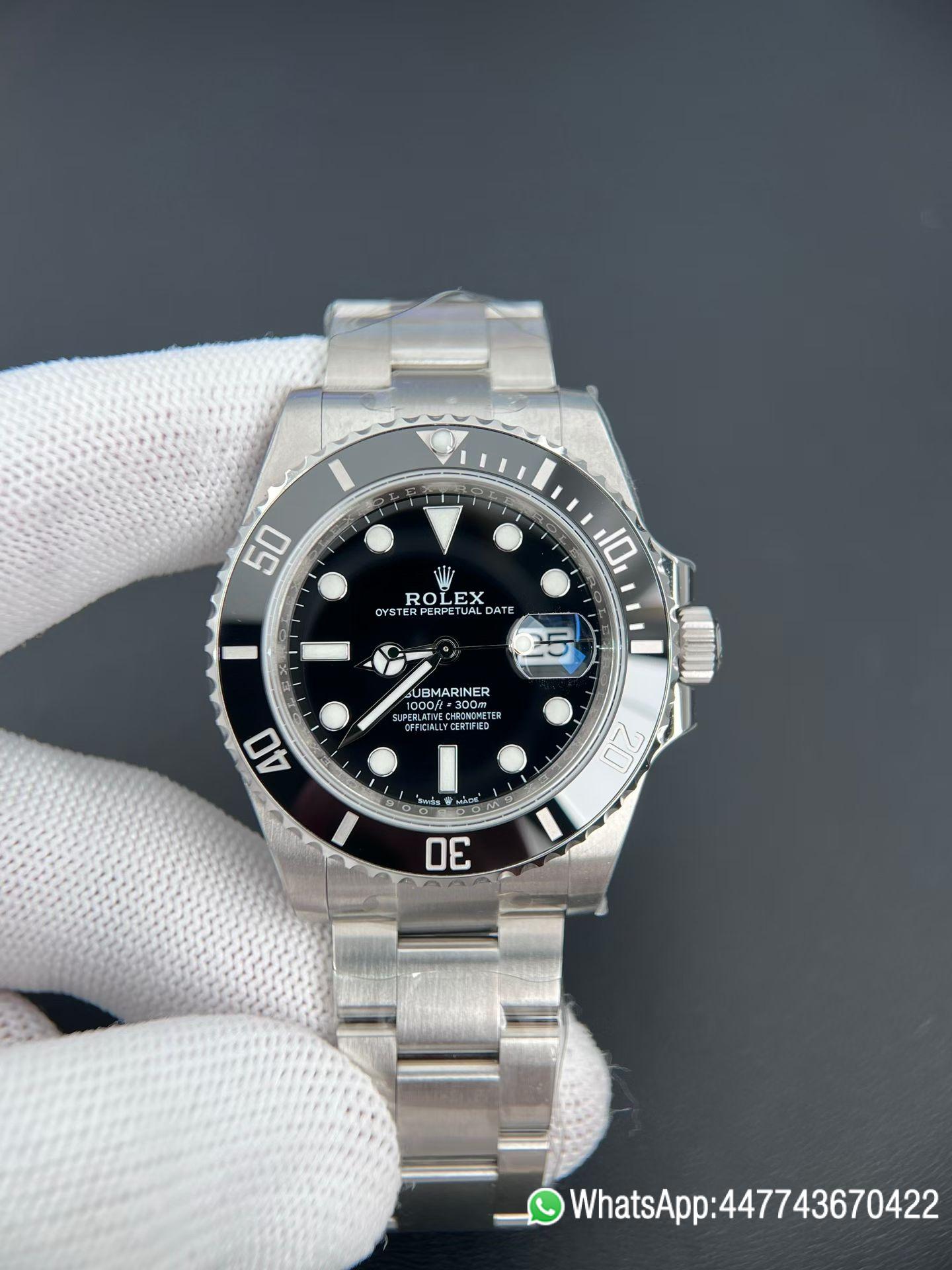 VS Factory Rolex Submariner Date 126610LN 41mm Black Dial Black Ceramic Bezel 904L Steel Case Bracelet VR3235 Movement3 VS Factory Rolex Submariner Date 126610LN 41mm Black Dial Black Ceramic Bezel 904L Steel Case Bracelet VR3235 Movement3