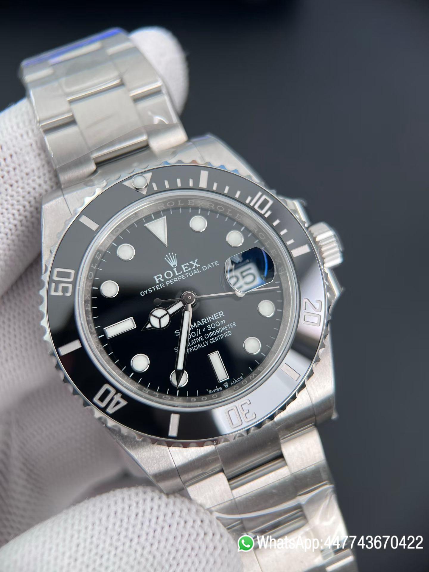 VS Factory Rolex Submariner Date 126610LN 41mm Black Dial Black Ceramic Bezel 904L Steel Case Bracelet VR3235 Movement4 VS Factory Rolex Submariner Date 126610LN 41mm Black Dial Black Ceramic Bezel 904L Steel Case Bracelet VR3235 Movement4