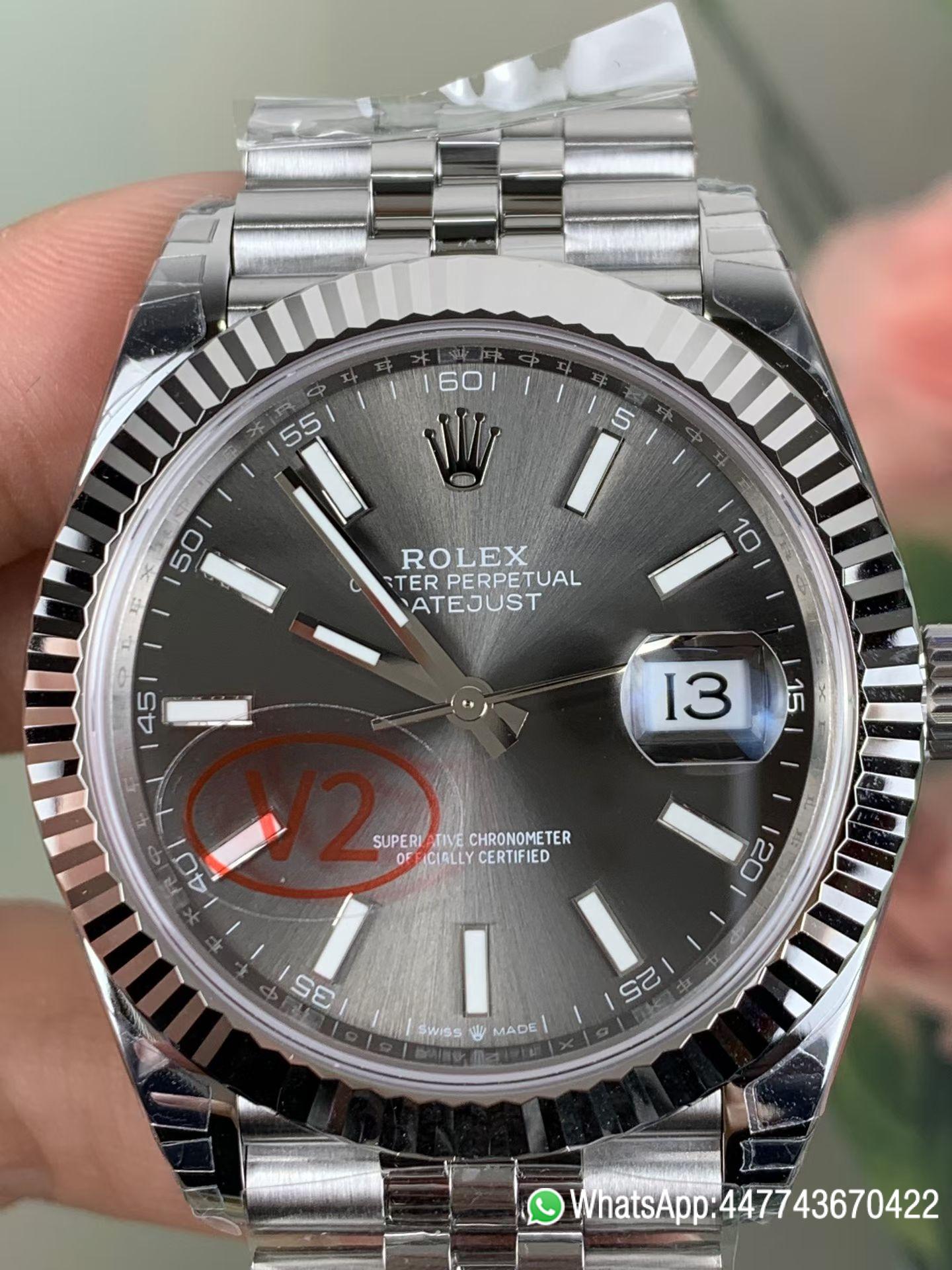 VS Factory Watches Rolex DateJust 41 126334 0013 Grey Dial Oyster Bracelet Superclone 3235 Movement 01 VS Factory Watches Rolex DateJust 41 126334 0013 Grey Dial Oyster Bracelet Superclone 3235 Movement 01