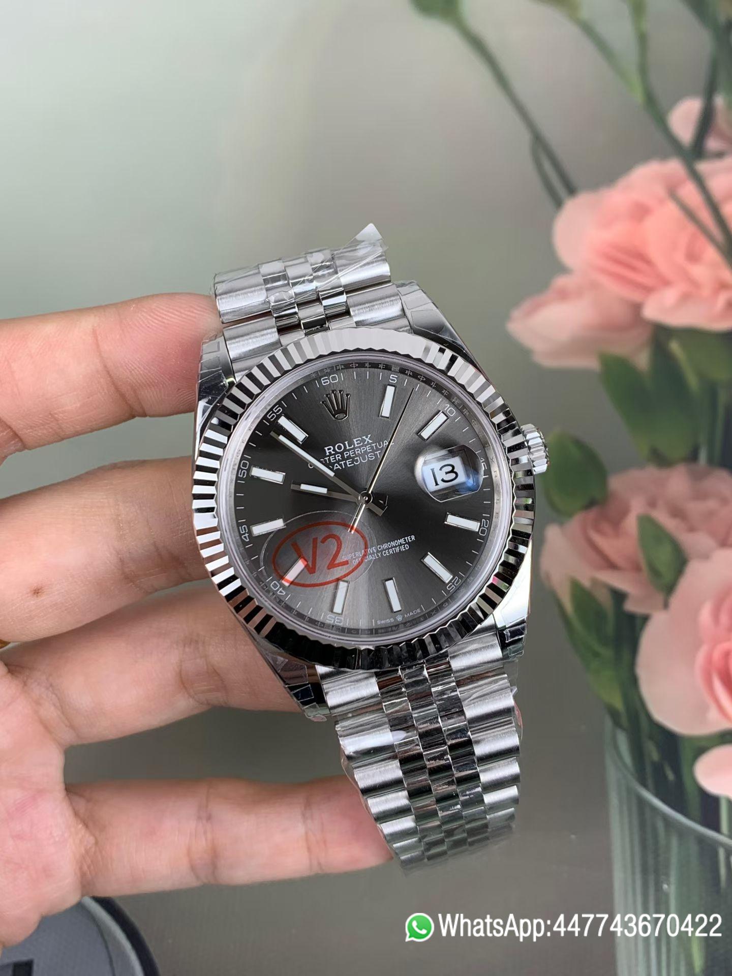 VS Factory Watches Rolex DateJust 41 126334 0013 Grey Dial Oyster Bracelet Superclone 3235 Movement 03 VS Factory Watches Rolex DateJust 41 126334 0013 Grey Dial Oyster Bracelet Superclone 3235 Movement 03