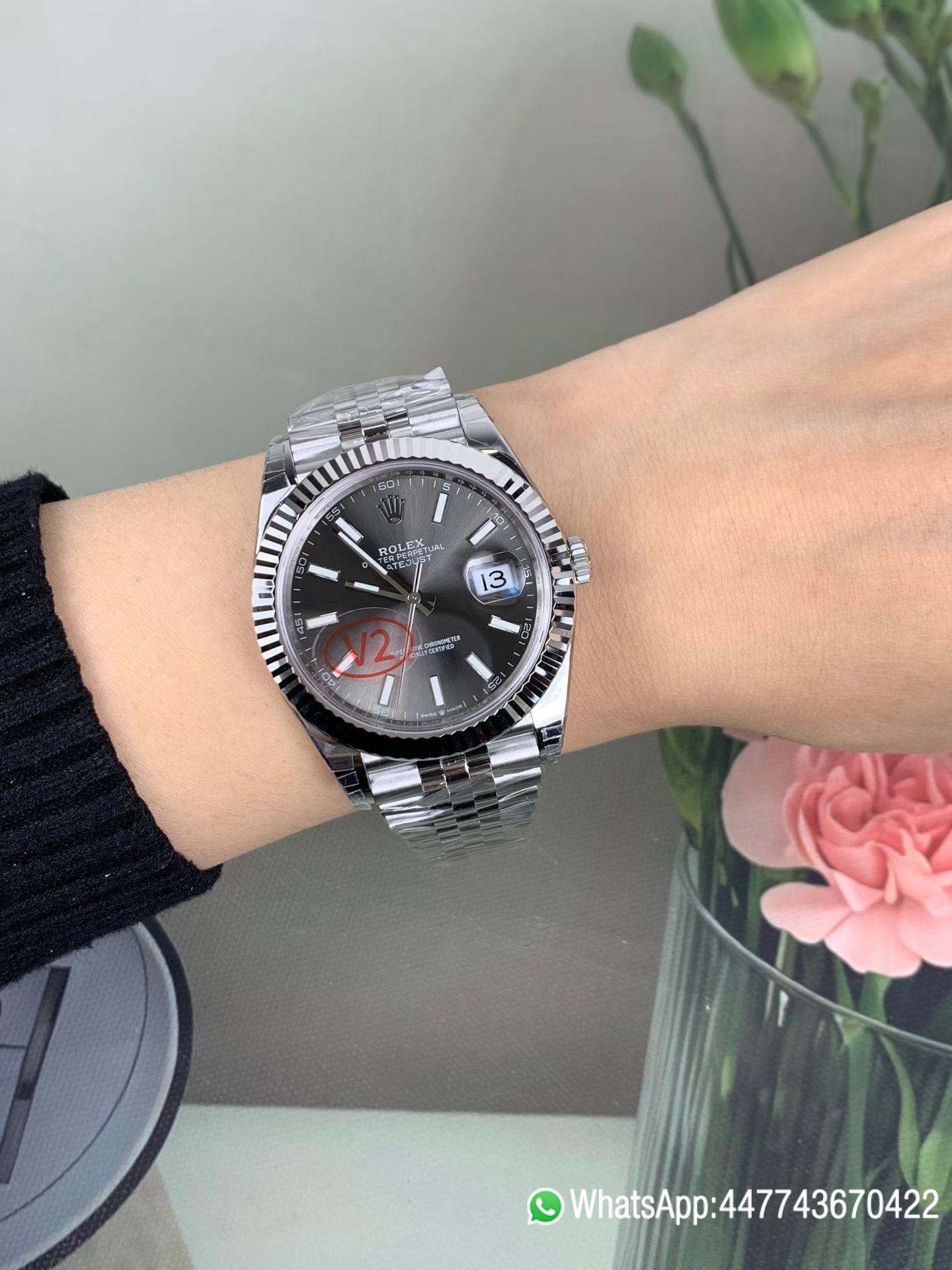 VS Factory Watches Rolex DateJust 41 126334 0013 Grey Dial Oyster Bracelet Superclone 3235 Movement 06 VS Factory Watches Rolex DateJust 41 126334 0013 Grey Dial Oyster Bracelet Superclone 3235 Movement 06