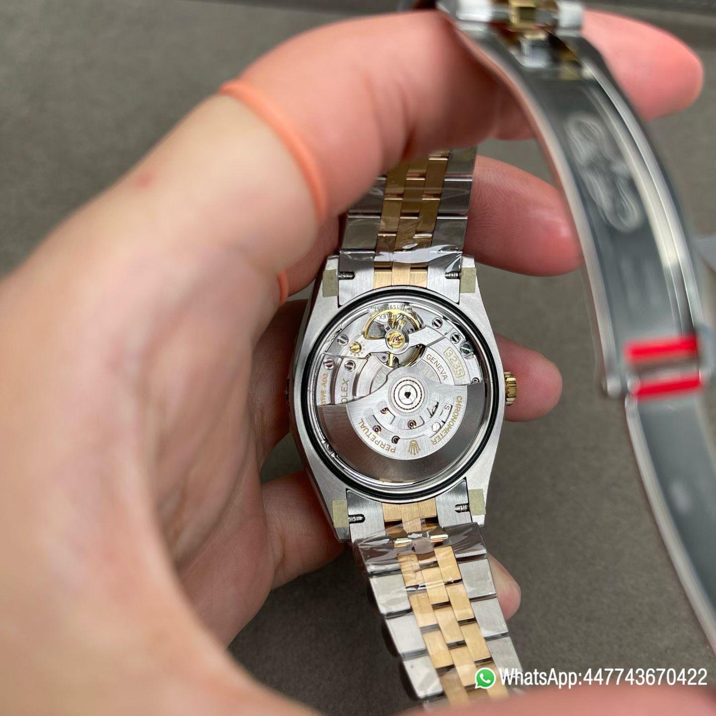VSF Rolex Datejust 36 REF 126233 Yellow Rolesor with a silver Roman numeral dial fluted yellow gold bezel and Jubilee bracelet Dandong 3235 Movement 08 VSF Rolex Datejust 36 REF 126233 Yellow Rolesor with a silver Roman numeral dial fluted yellow gold bezel and Jubilee bracelet Dandong 3235 Movement 08
