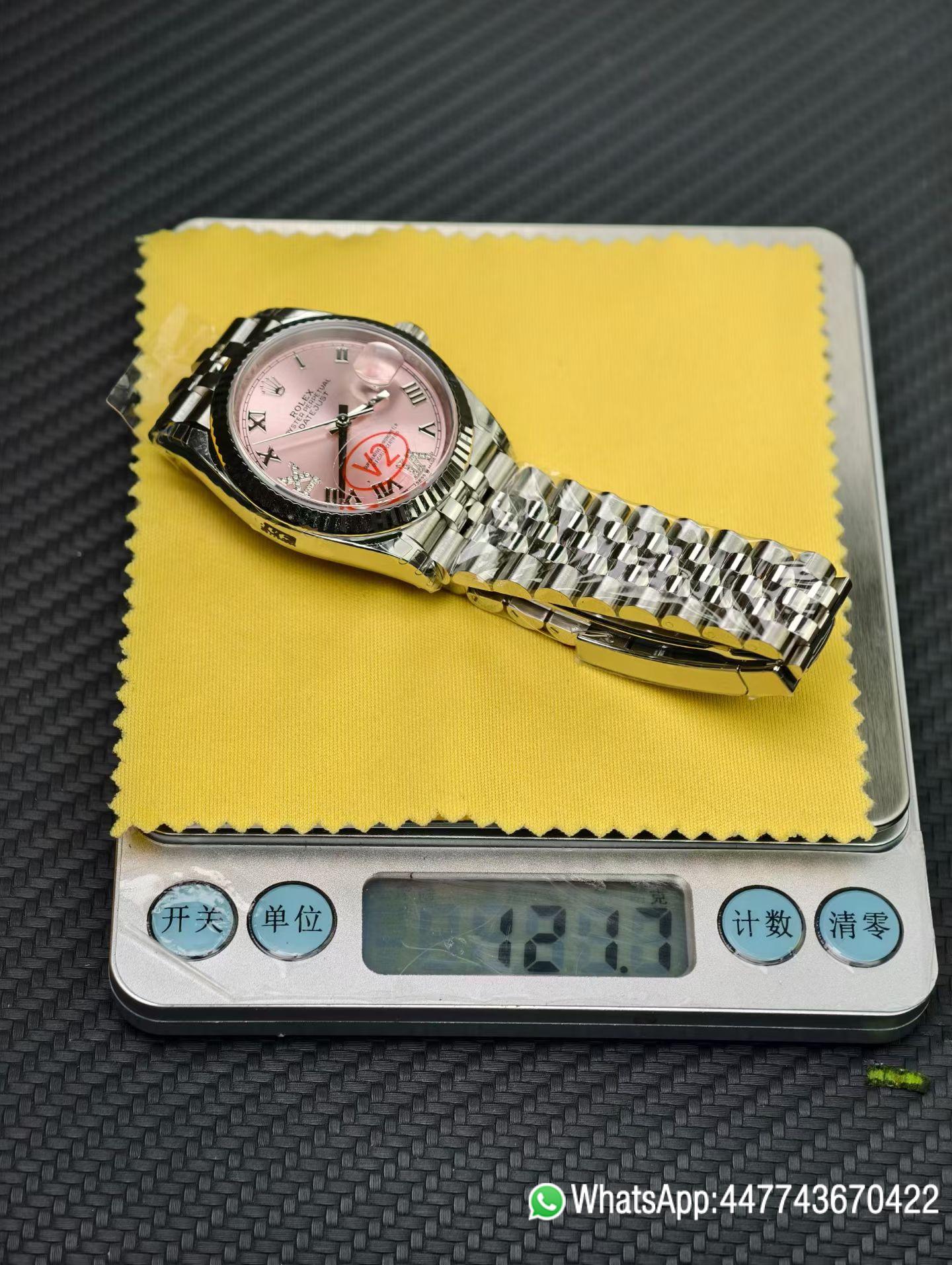 VSF Rolex Datejust 36 V2 Rose gold sunburst Dial 904L Stainless Steel Case and Jubile Bracelet DanDong 3235 Movement Ref m126234 07 VSF Rolex Datejust 36 V2 Rose gold sunburst Dial 904L Stainless Steel Case and Jubile Bracelet DanDong 3235 Movement Ref m126234 07