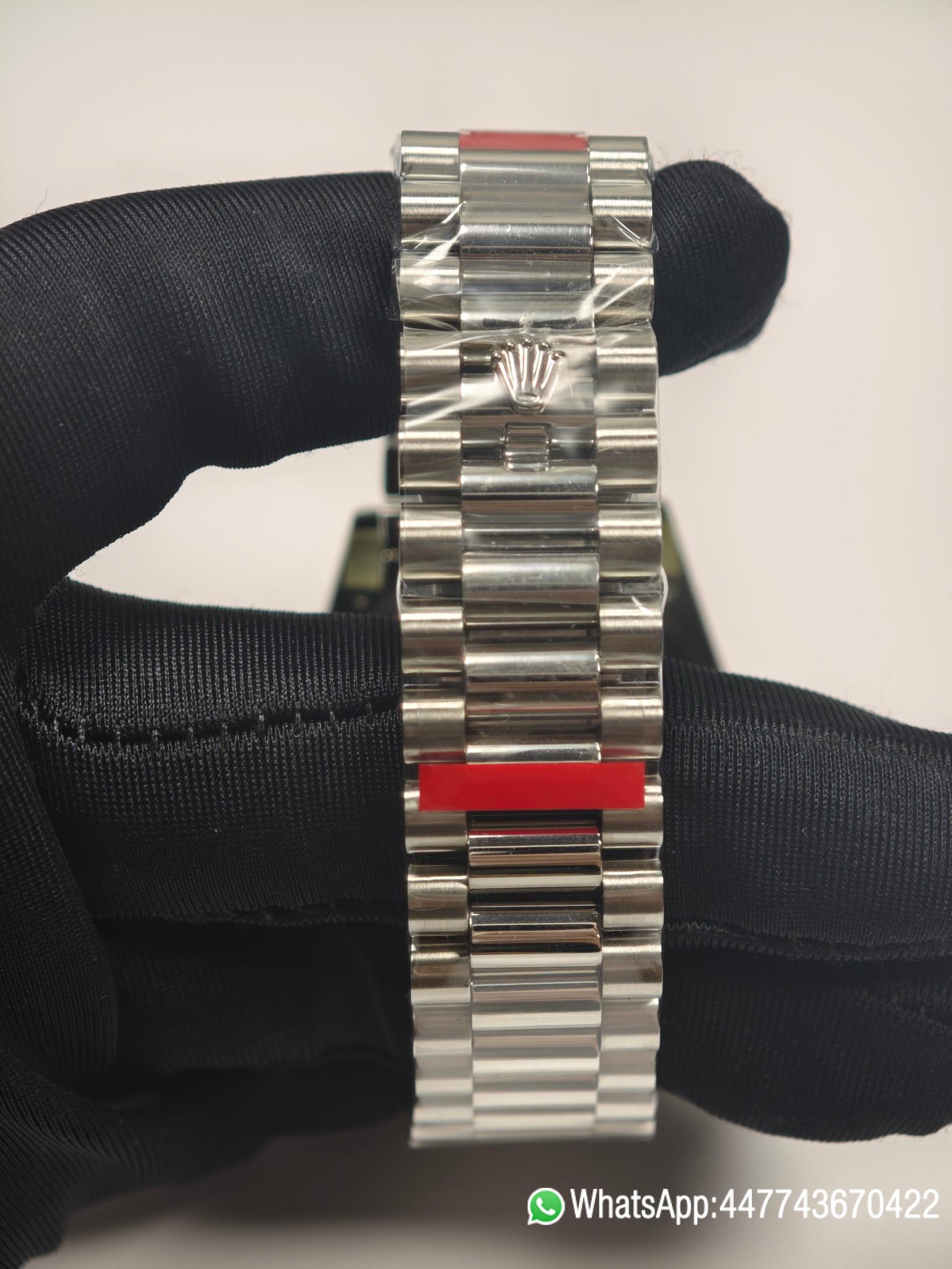 VSF Rolex Day Date 40mm 228239 White Dial with Roman Indexes 904L Stainless Steel Case and President Bracelet VS3255 V2 07 VSF Rolex Day Date 40mm 228239 White Dial with Roman Indexes 904L Stainless Steel Case and President Bracelet VS3255 V2 07