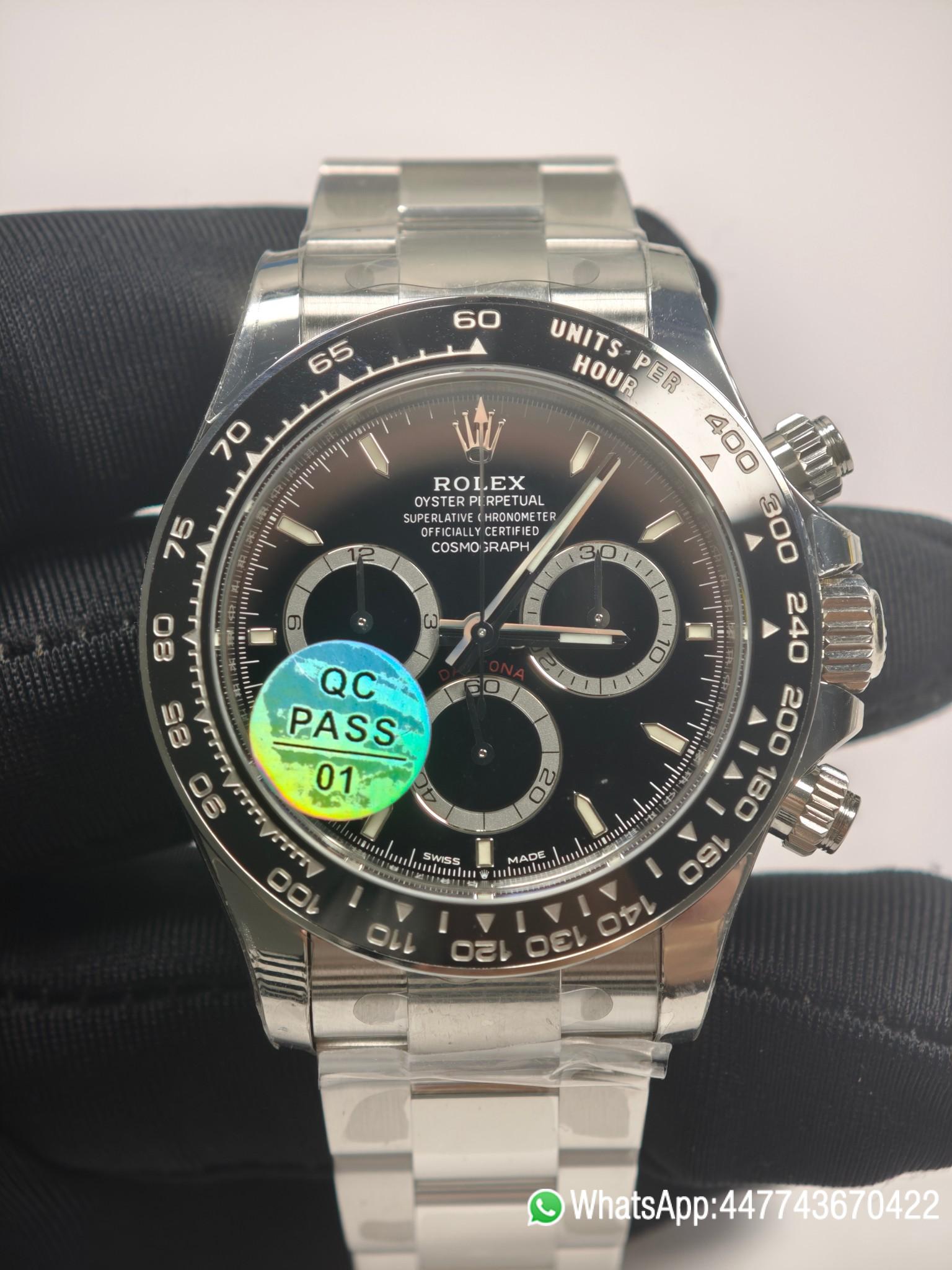 VSF Rolex Daytona Black 116500LN Black Dial Black Ceramic Bezel 904L Steel DanDong 4130 Movement 02