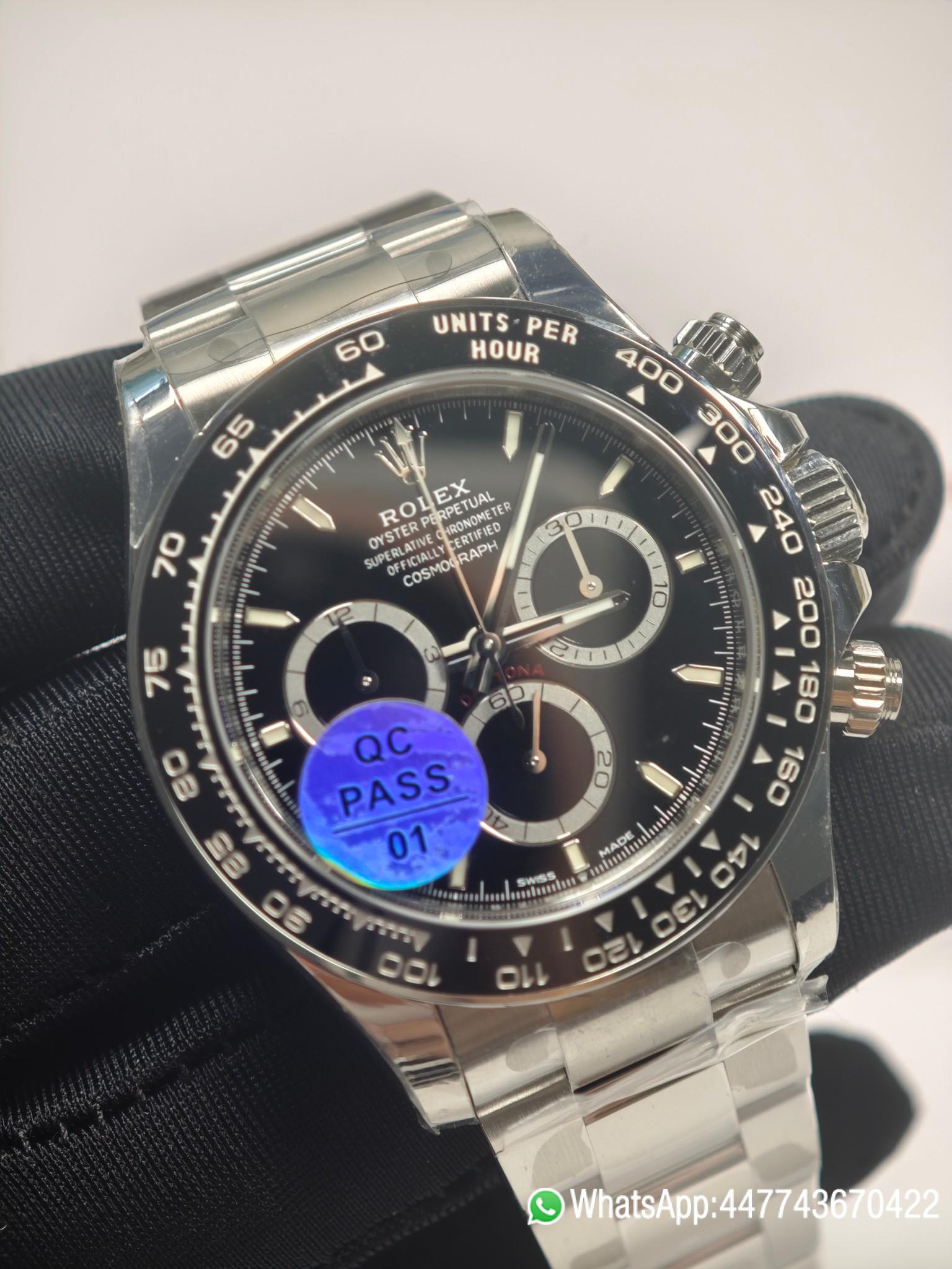 VSF Rolex Daytona Black 116500LN Black Dial Black Ceramic Bezel 904L Steel DanDong 4130 Movement 03 VSF Rolex Daytona Black 116500LN Black Dial Black Ceramic Bezel 904L Steel DanDong 4130 Movement 03