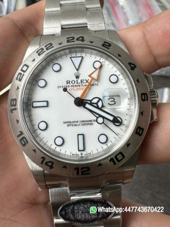 VSF Rolex Explorer II 226570 42mm White Dial Oystersteel Oyster Bracelet Dandong 3285 Movement 0